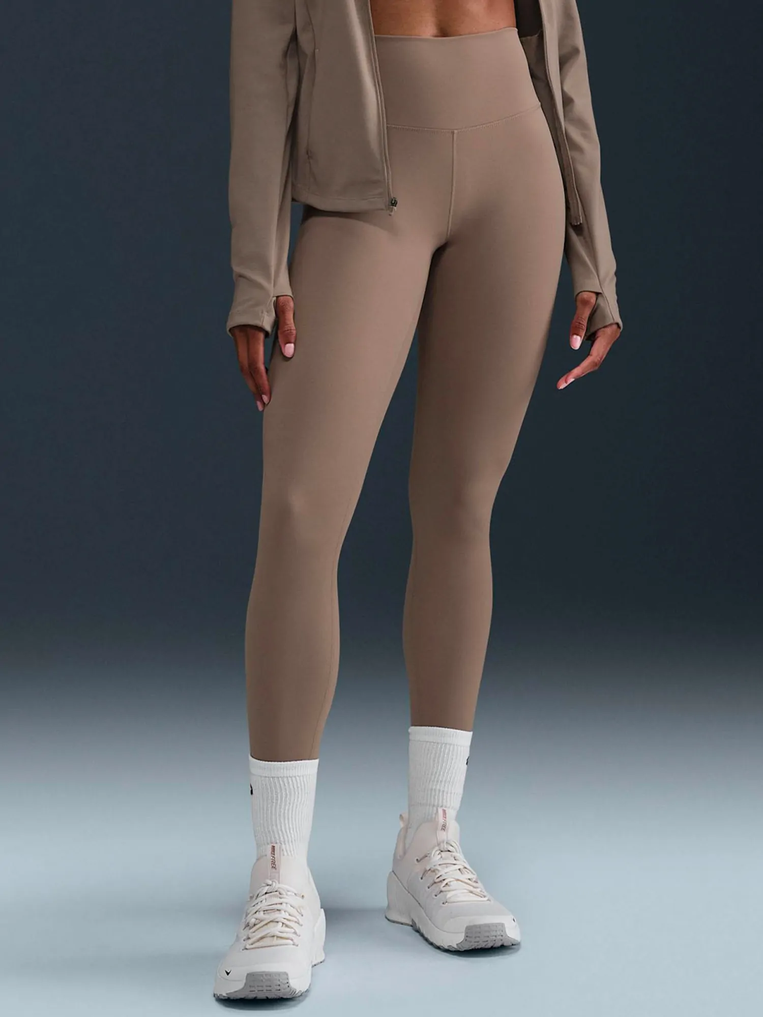 Легінси жіночі Nike W NK DF ONE HR TIGHT коричневі FN3226-233