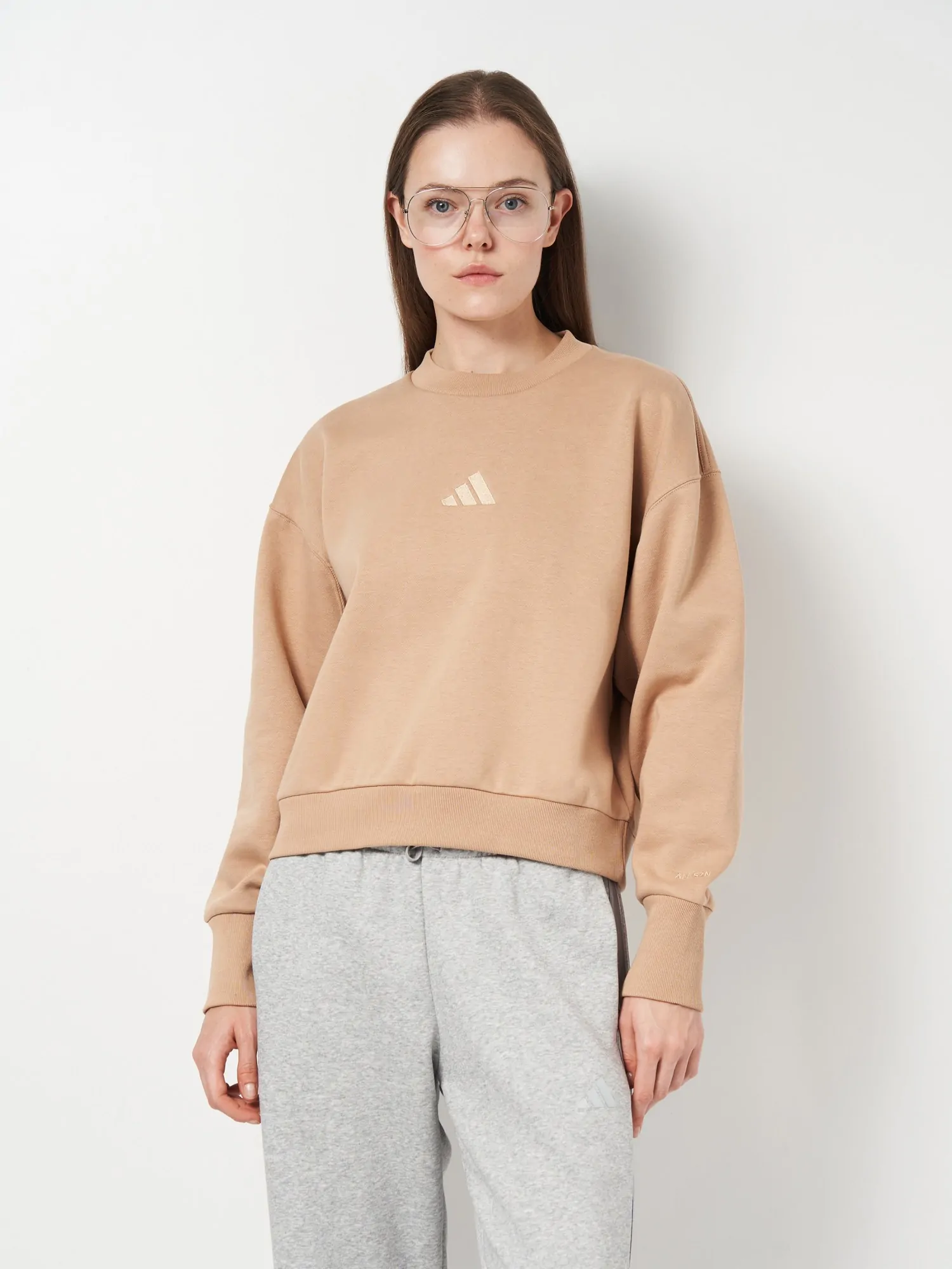 Толстовка жіноча Adidas W ALL SZN SWT бежева JV7256 купити в Києві