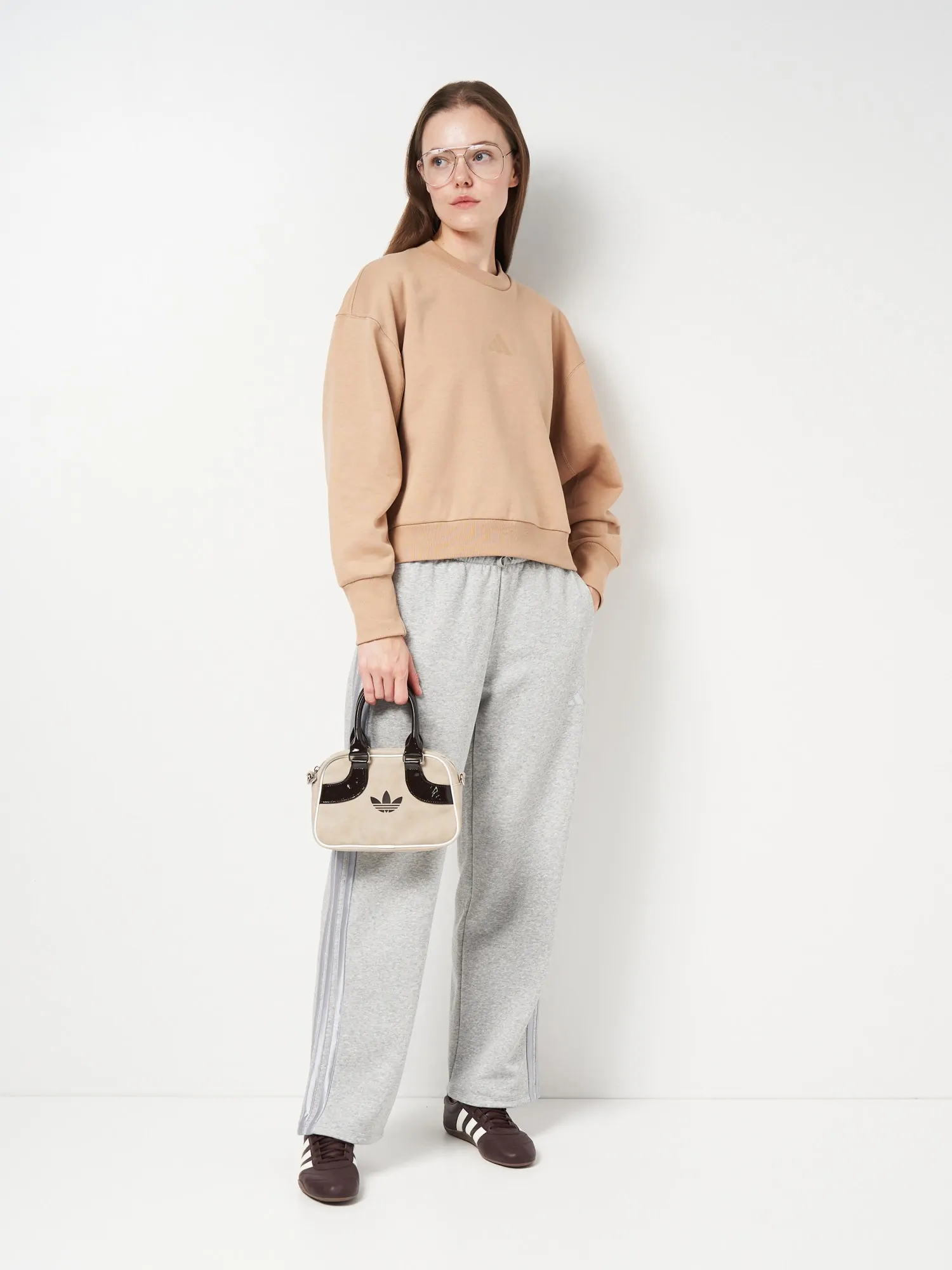 Толстовка жіноча Adidas W ALL SZN SWT бежева JV7256 купити в Києві