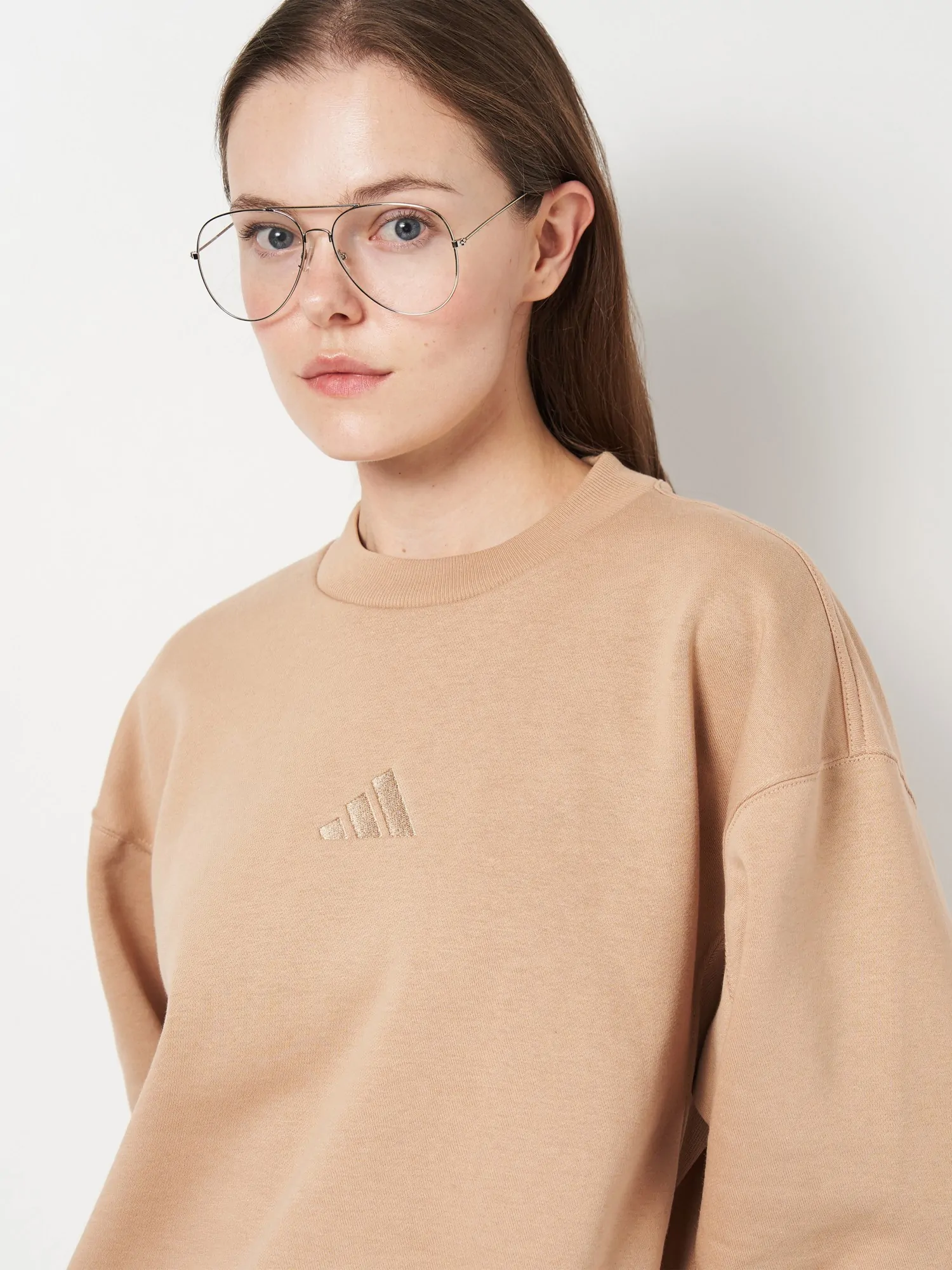 Толстовка жіноча Adidas W ALL SZN SWT бежева JV7256 купити в Києві