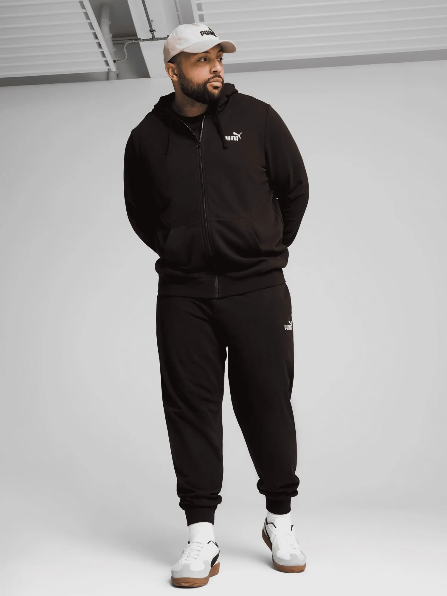 Толстовка мужская Puma ESS Full-Zip Hoodie черная 68258801 купить