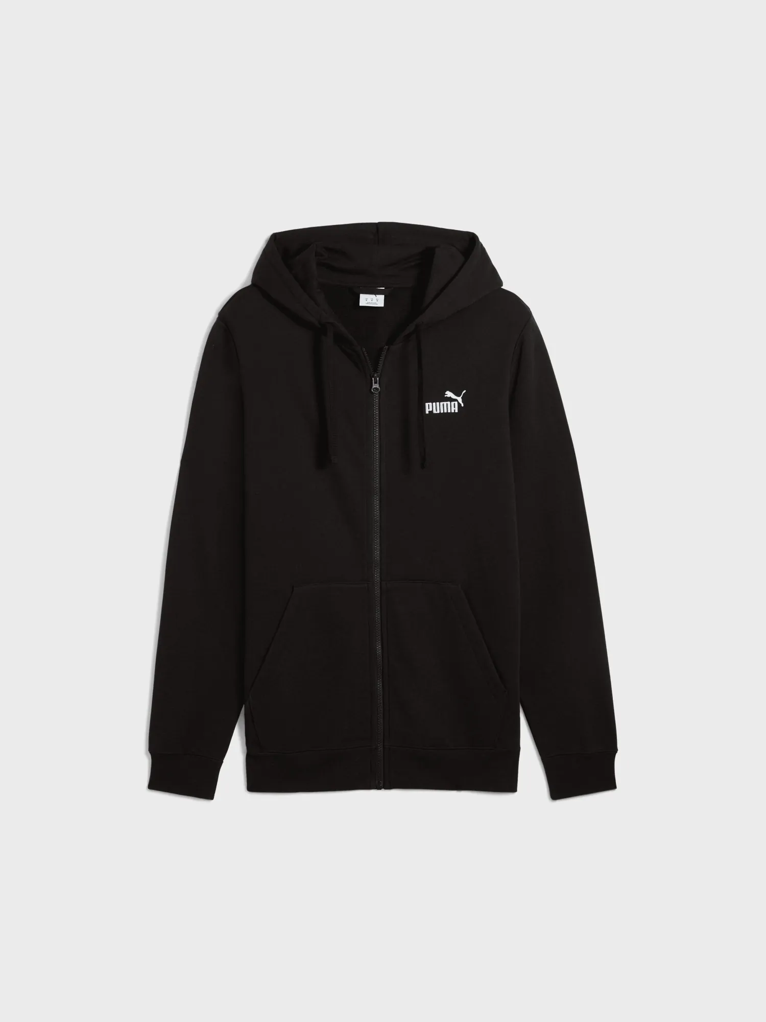 Толстовка чоловіча Puma ESS Full-Zip Hoodie чорна 68258801 купити