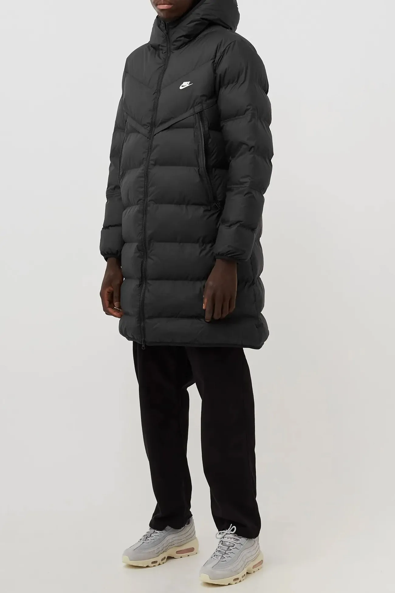 Куртка мужская Nike M Nk Sf Wr Pl-Fld Hd Parka черная DR9609-010