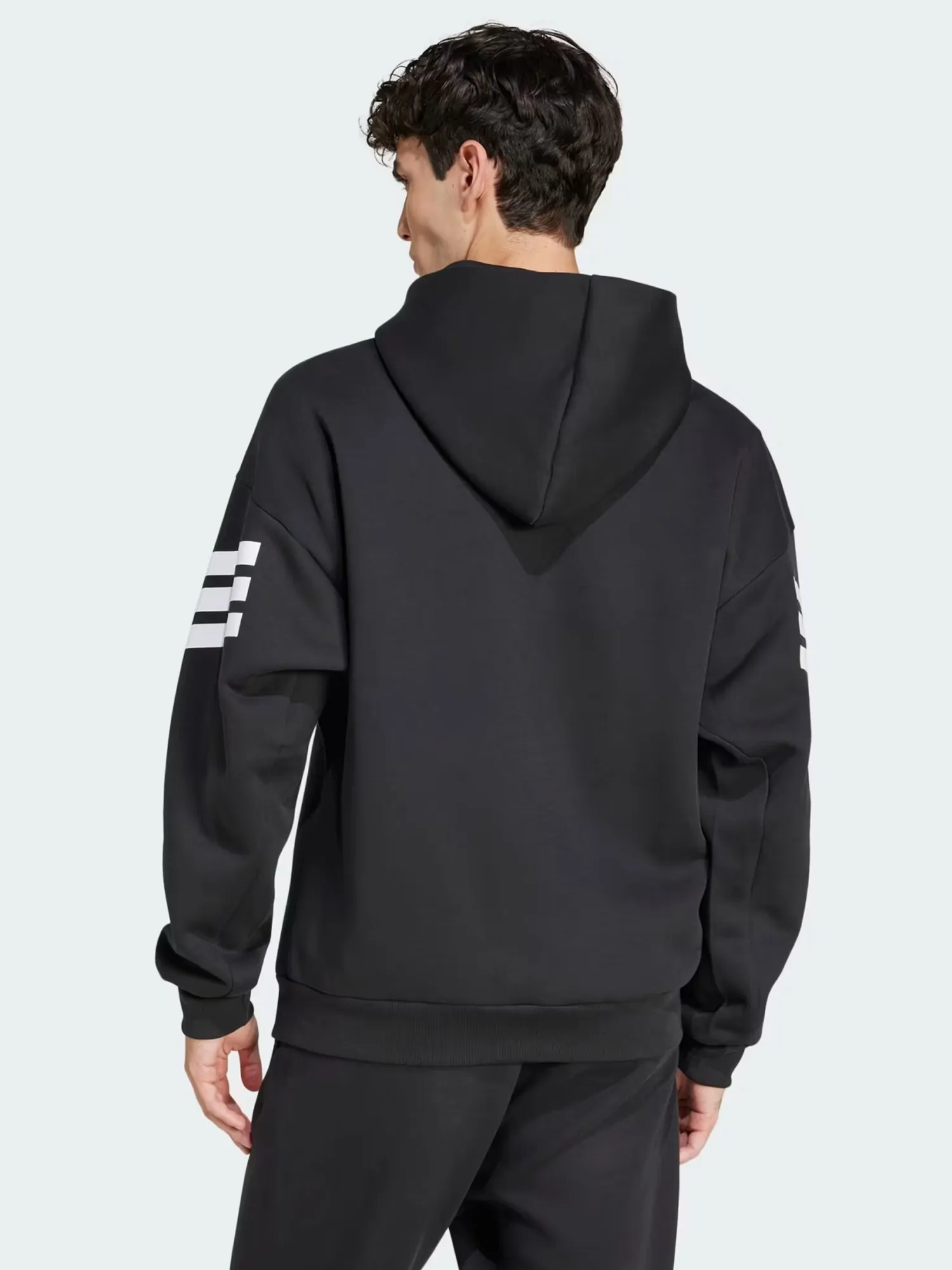 Толстовка мужская Adidas M FI 3S FZ черная JD4827 купить в Киеве в
