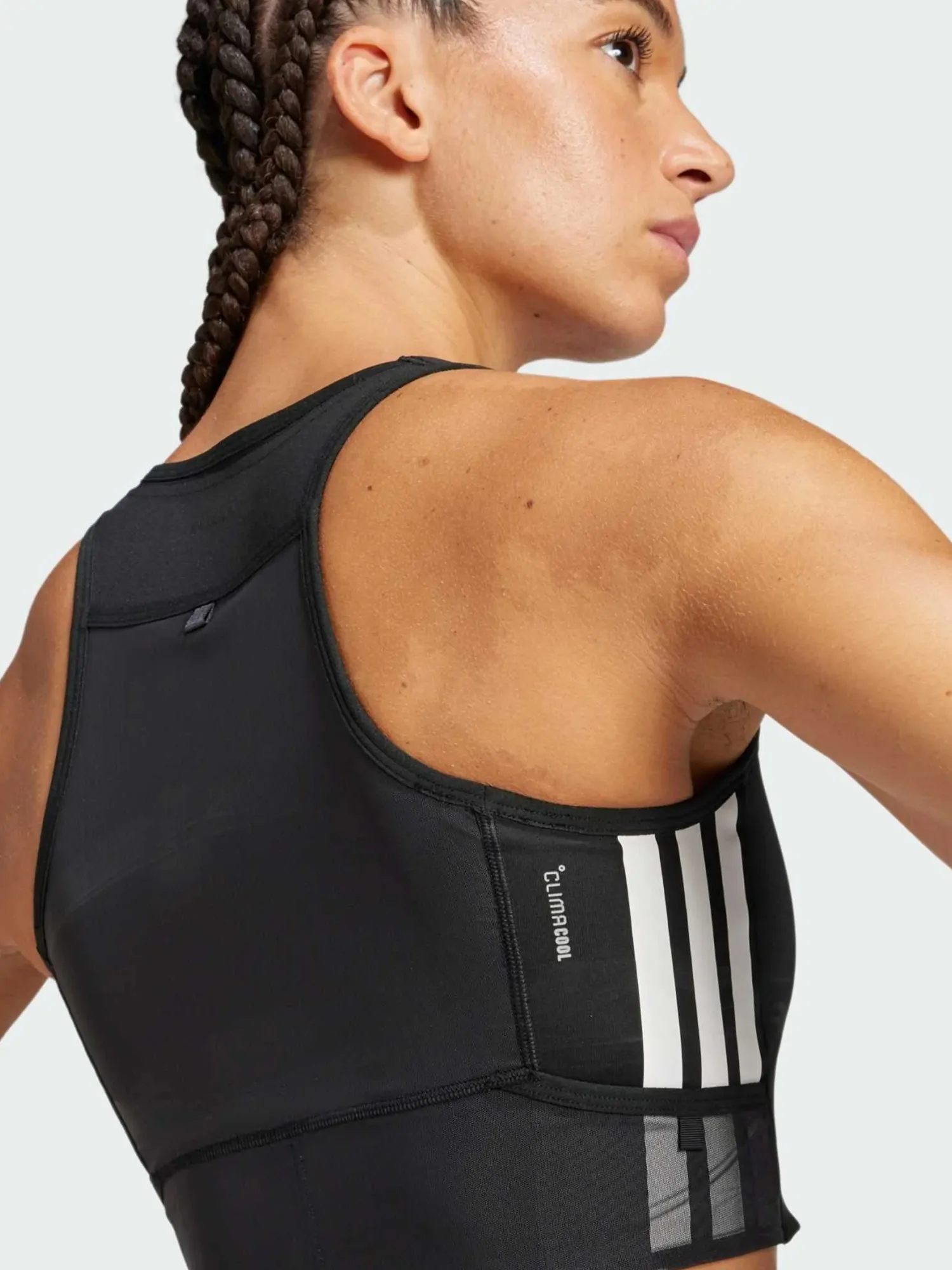 Майка женская Adidas ADIZERO CROP W черная JN7162 купить в Киеве в