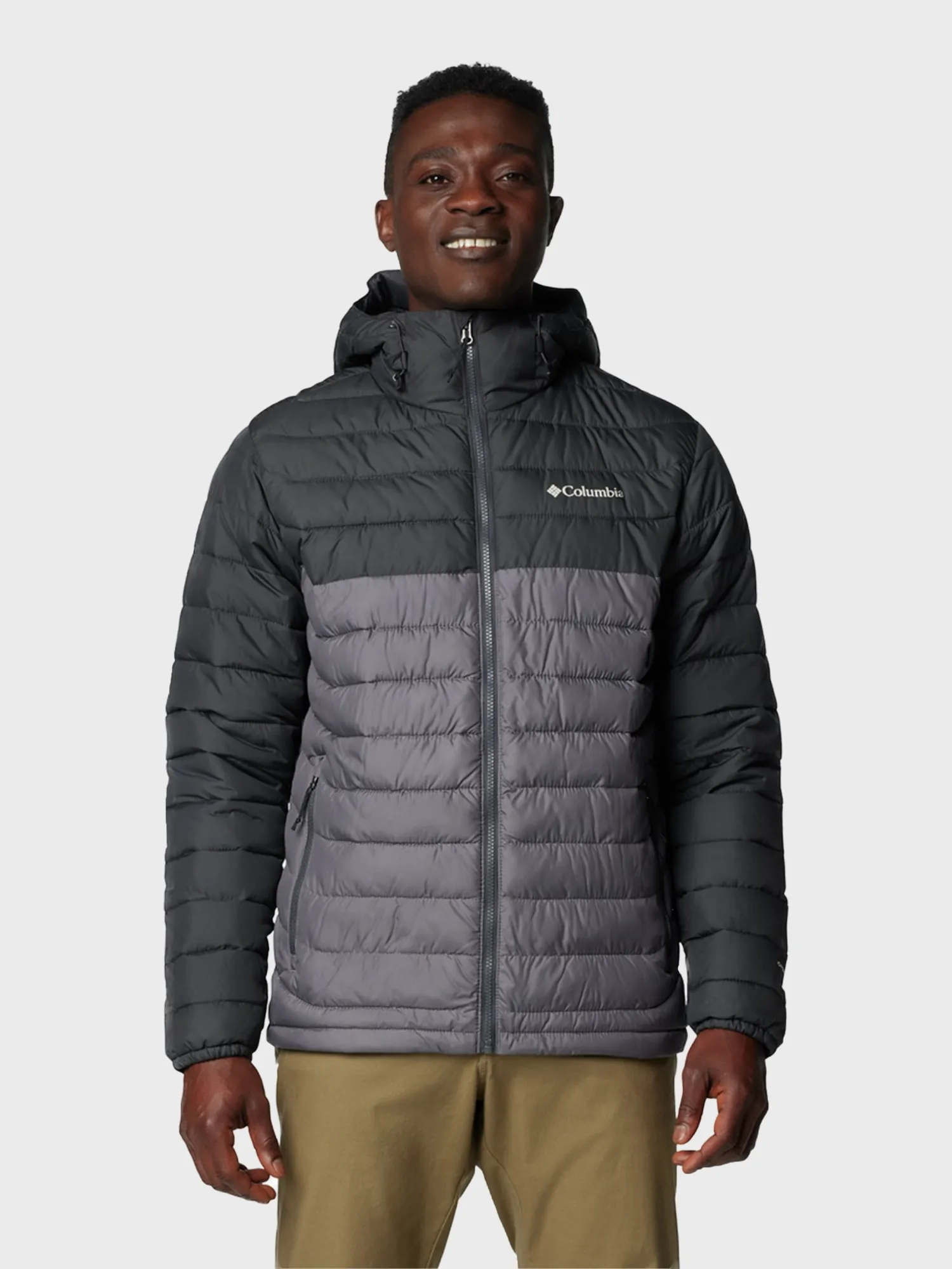 Куртка чоловіча Columbia Powder Lite™ II Hooded Jacket темно-сіра