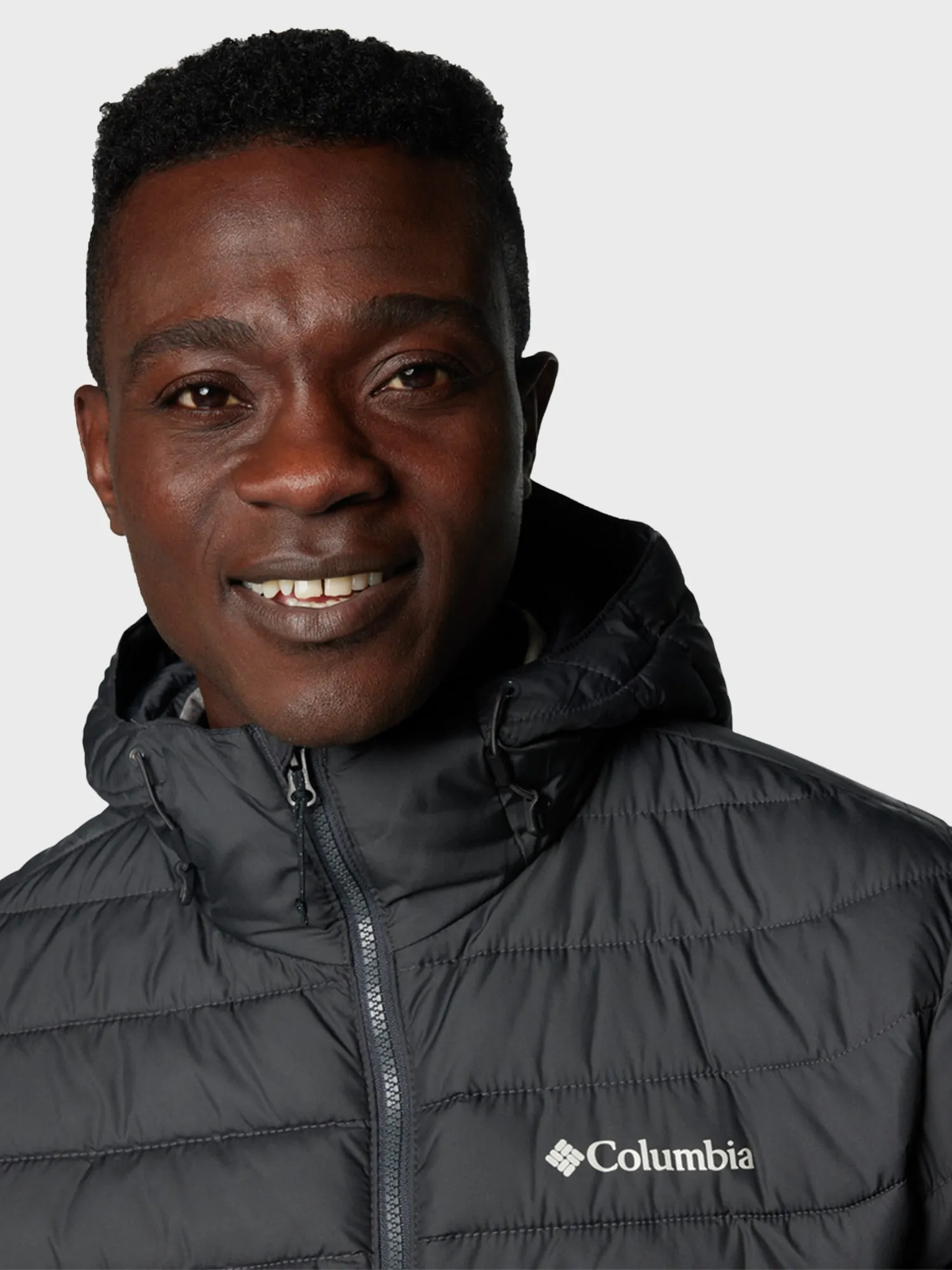 Куртка чоловіча Columbia Powder Lite™ II Hooded Jacket темно-сіра