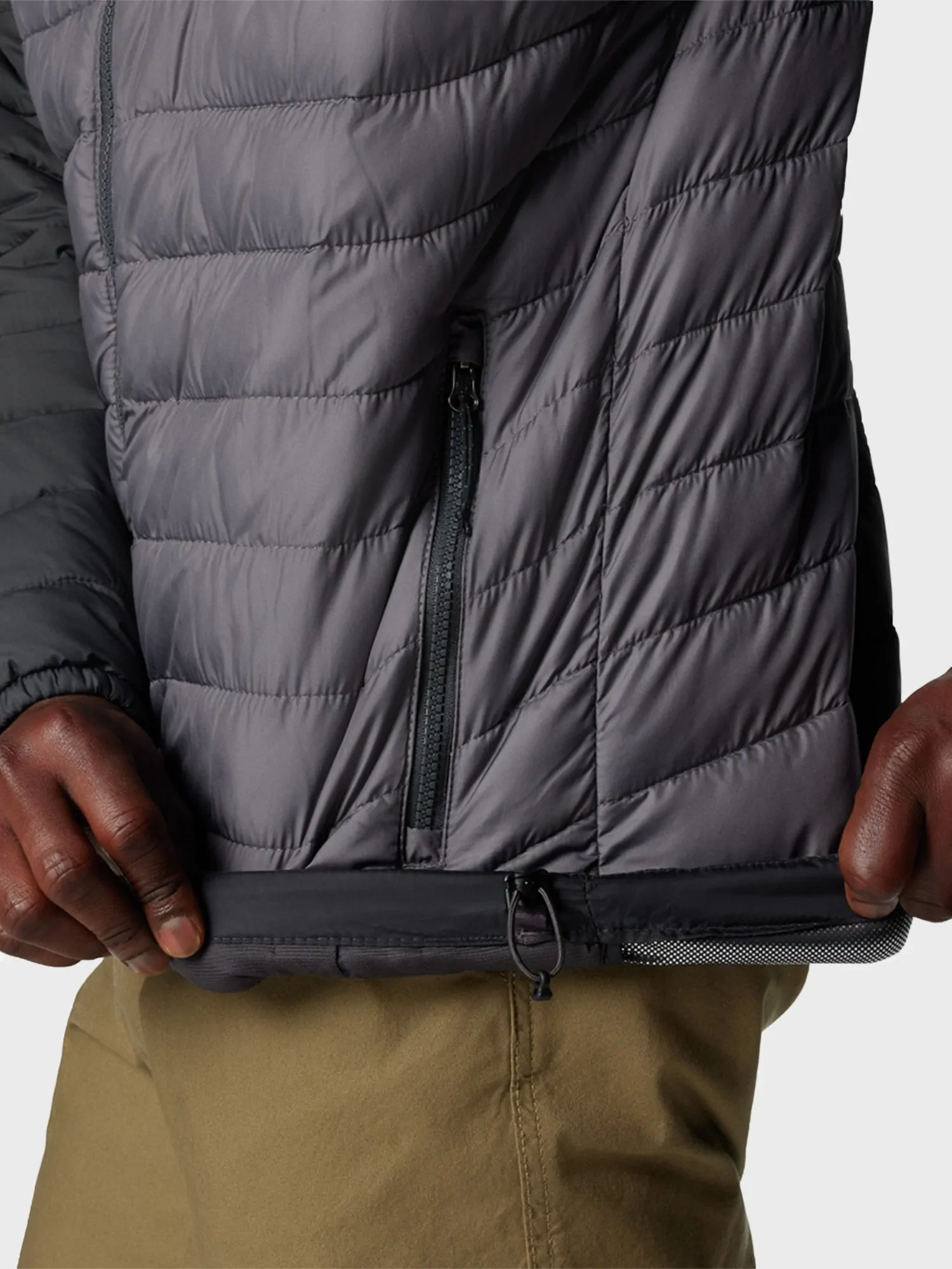 um2ー031cp Куртка мужская Columbia Powder Lite™ II Hooded Jacket темно-серая