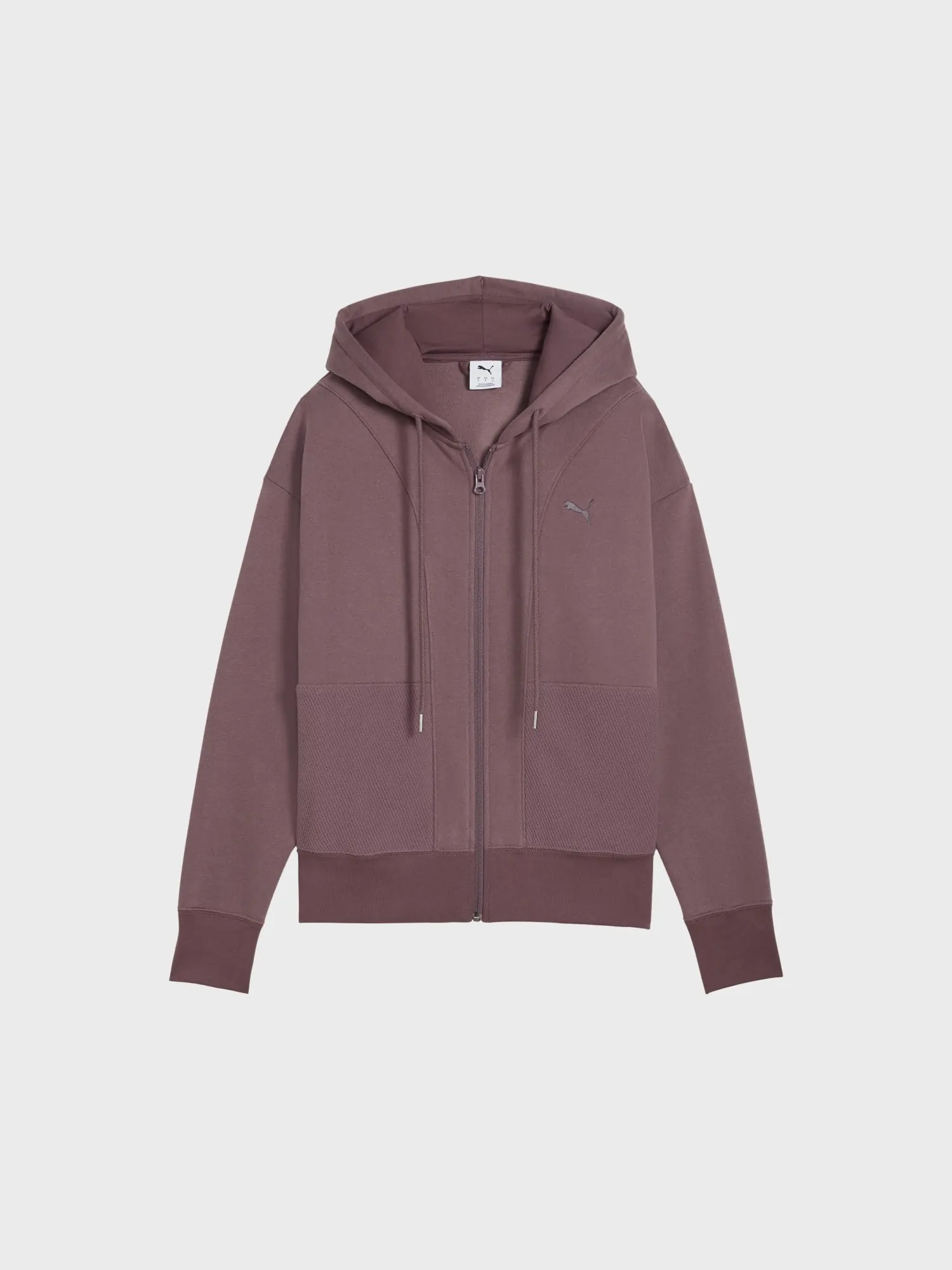 Толстовка жіноча Puma HER Relaxed Full-Zip Hoodie фіолетова