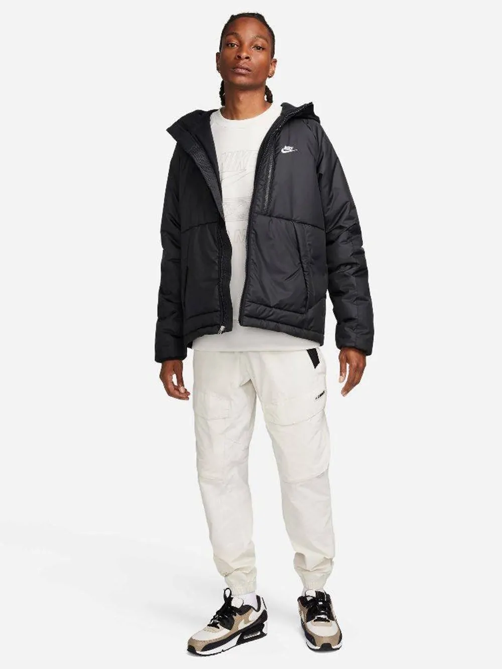 Куртка мужская Nike M NSW TF RPL LEGACY HD JKT черная DX2038-010