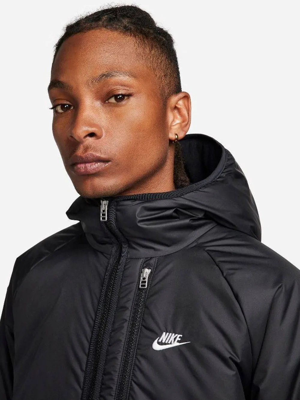 Куртка чоловіча Nike M NSW TF RPL LEGACY HD JKT чорна DX2038-010