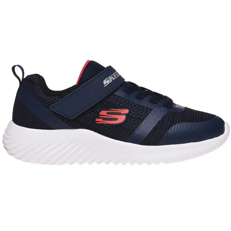 Кроссовки детские Skechers Snickers синие 98302L-NVBK купить в