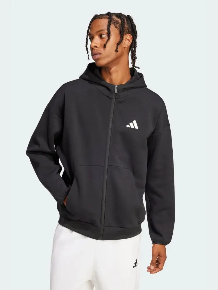 Толстовка чоловіча Adidas M FI SL FZ чорна JI8768 купити в Києві в