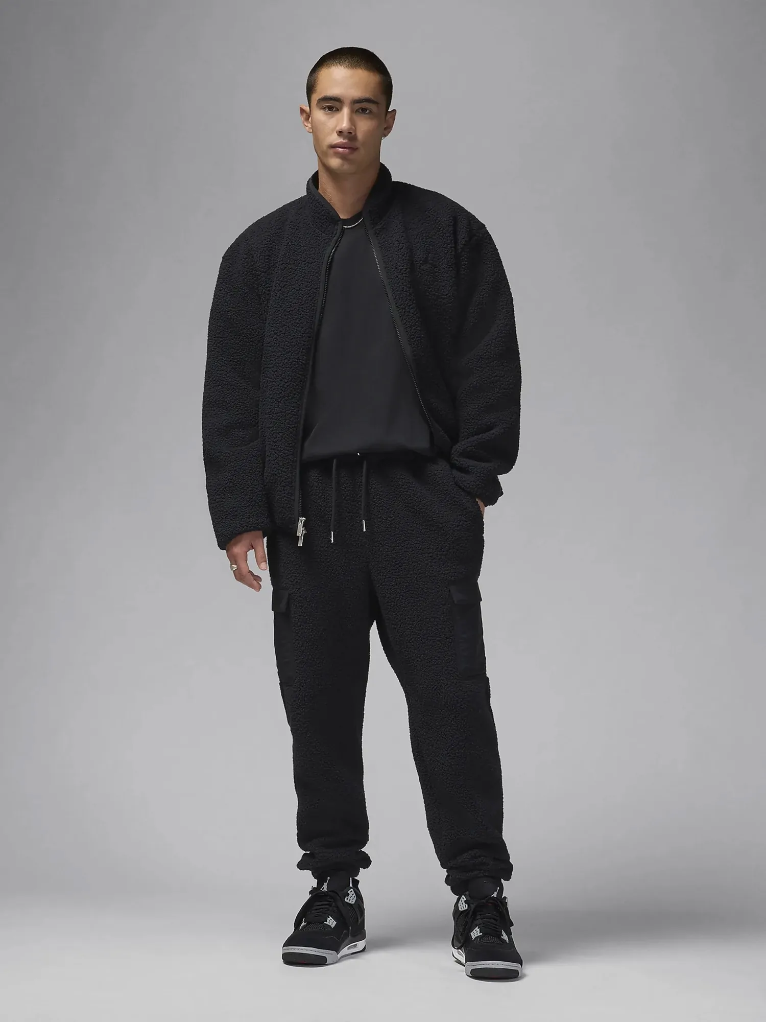 Брюки мужские Nike M J FLIGHT SHERPA PANT черные FV7450-010 купить