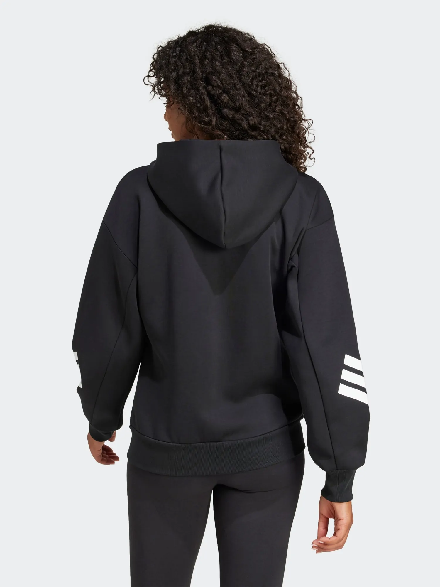 Толстовка жіноча Adidas W FI 3S FZ HD чорна JE0171 купити в Києві