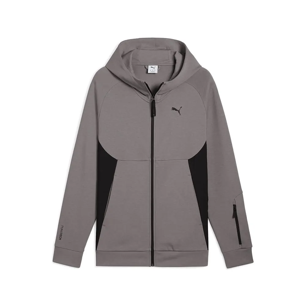 マリモ Толстовка мужская Puma PUMATECH Full-Zip Hoodie графитовая