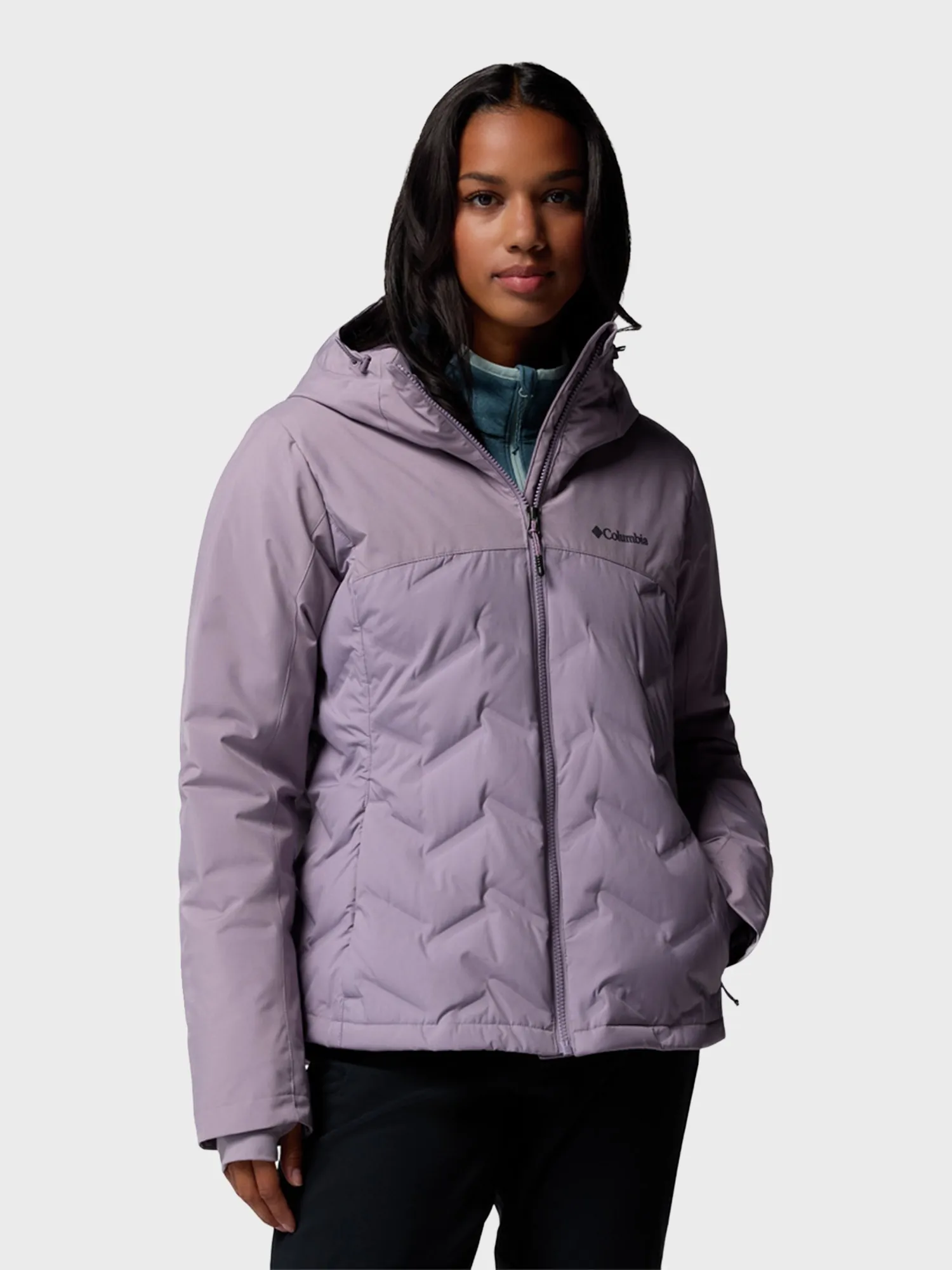 Куртка женская Columbia Grand Trek™ III Down Jacket фиолетовая
