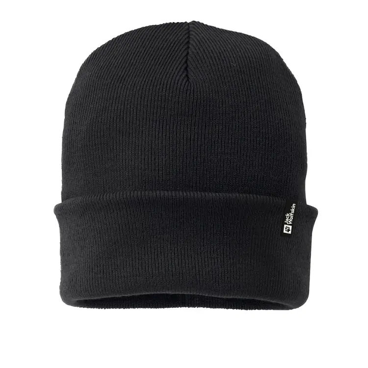 Шапка унісекс Jack Wolfskin RIB BEANIE чорна 1903892-6000 купити в