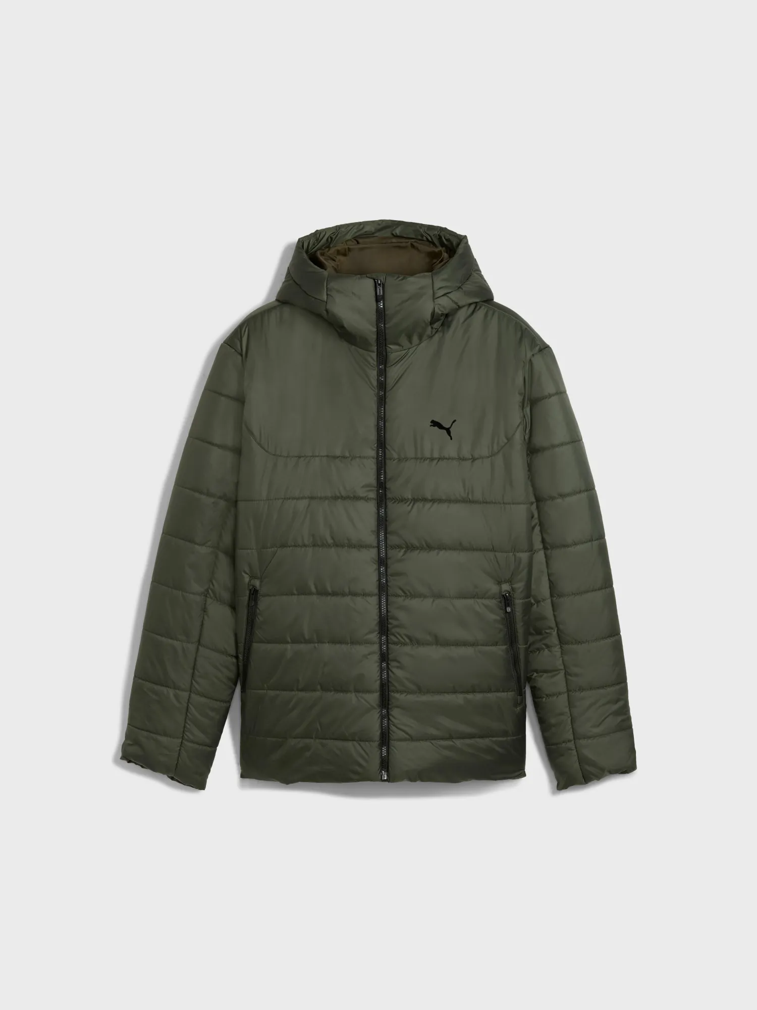 Куртка мужская Puma ESS Hooded Padded Jacket хаки 68521170 купить