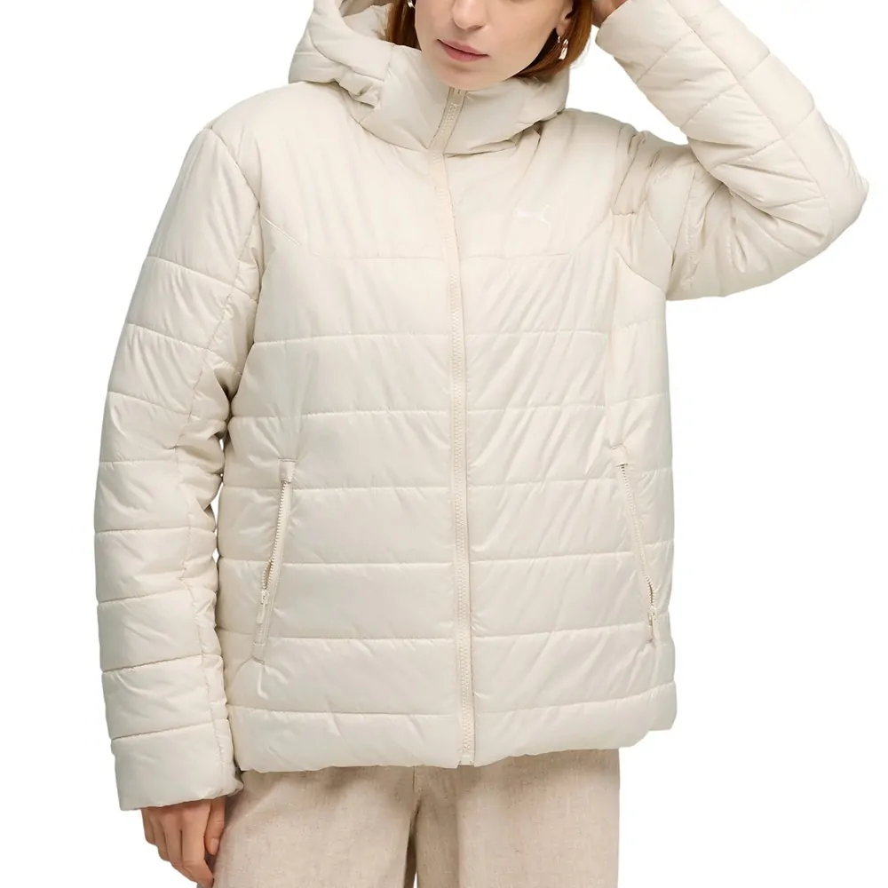 Куртка женская Puma ESS Hooded Padded Jacket молочная 68523187