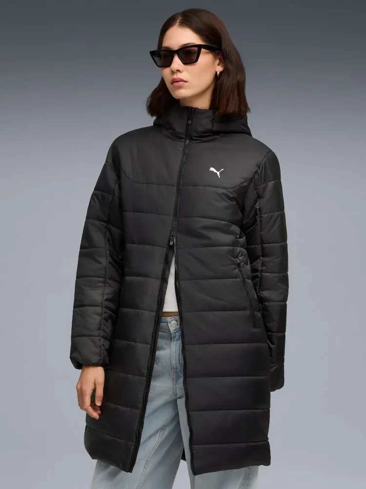 Куртка женская Puma ESS Hooded Padded Parka черная 68523201 купить