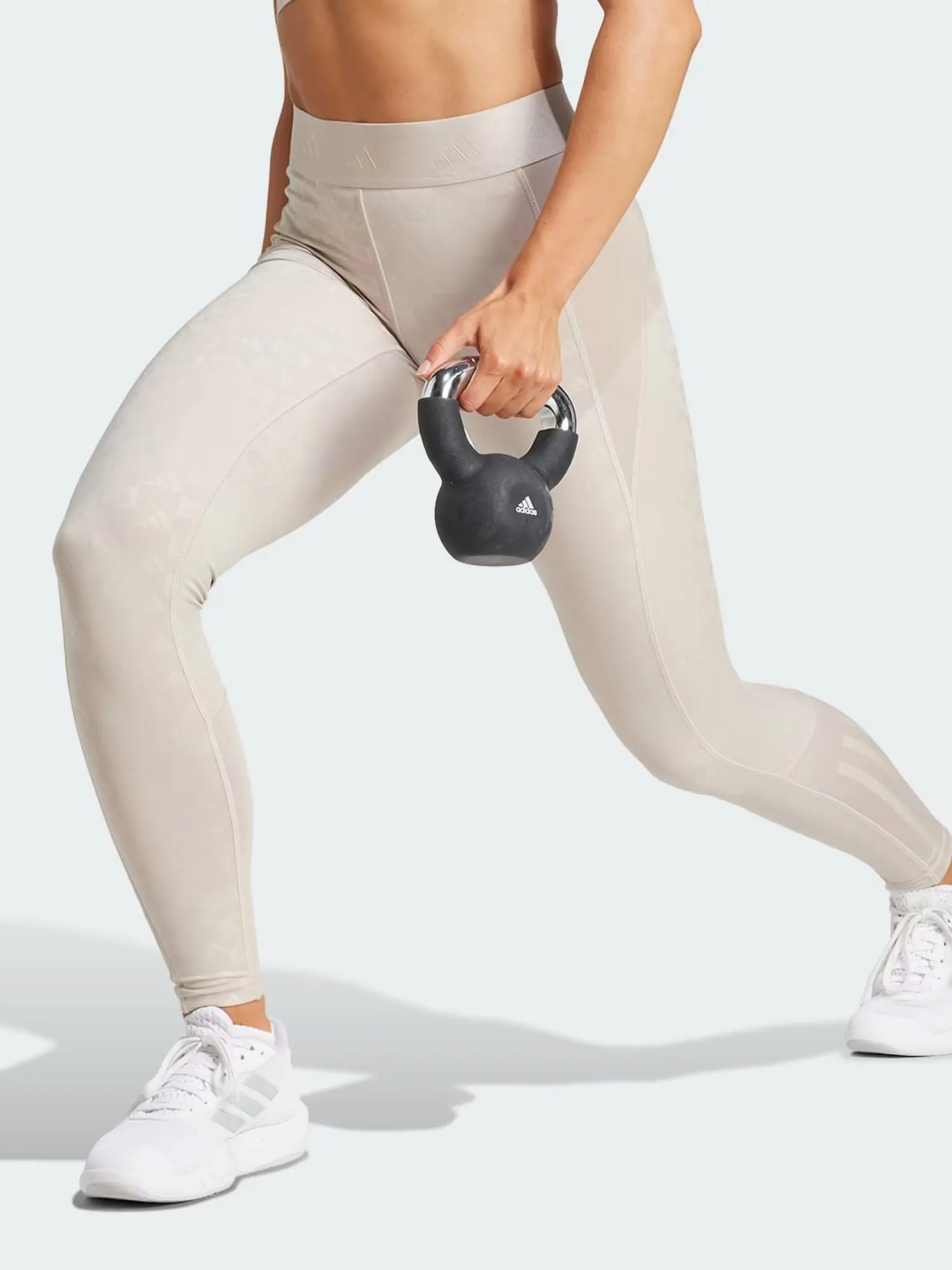 Легінси жіночі Adidas HYGLM 1/1 L Q4 бежеві IK5499 купити в Києві