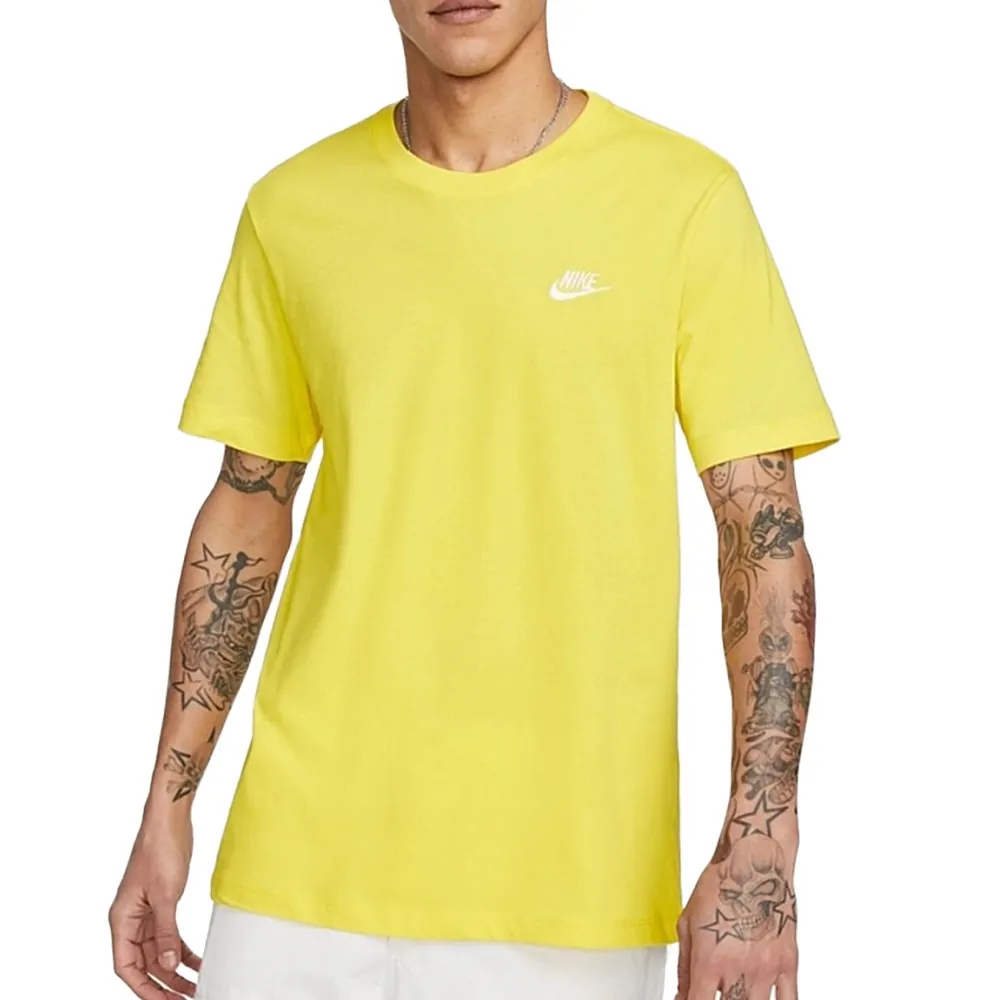 Футболка мужская Nike M NSW CLUB TEE желтая AR4997-732 купить в