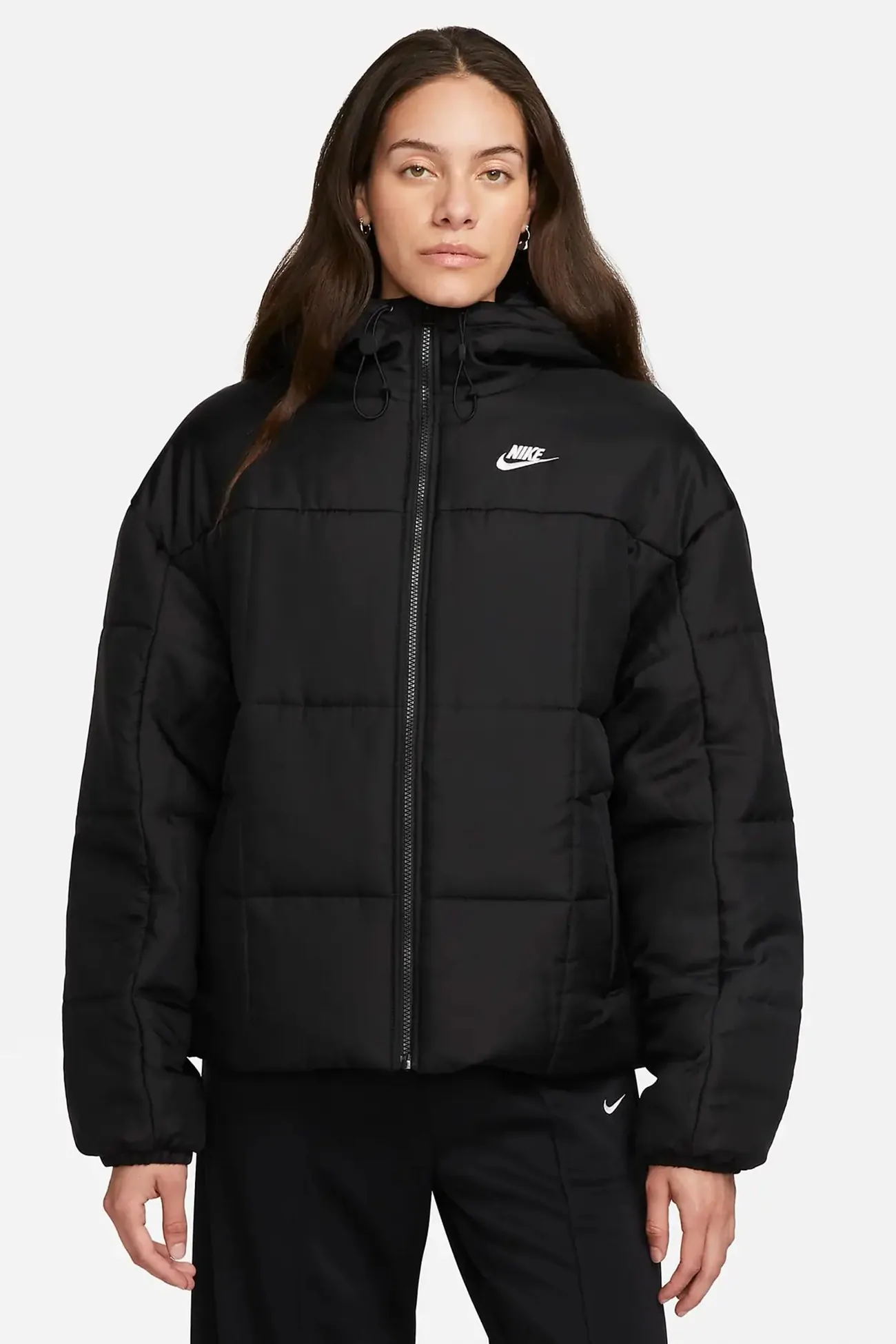 Куртка жіноча Nike W NSW ESSTL THRMR CLSC PUFFER чорна FB7672-010