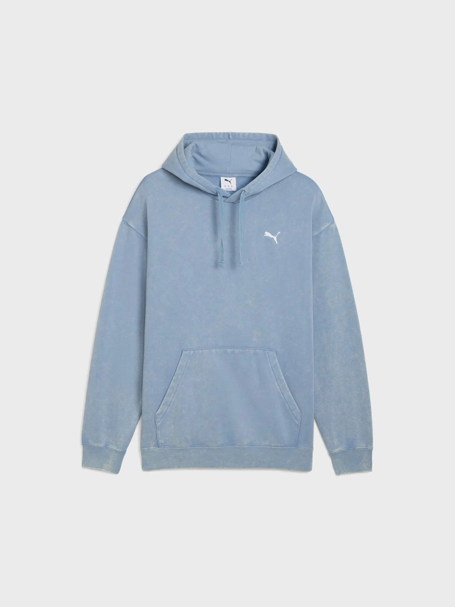 Толстовка мужская Puma ESS ELEVATED Wash Hoodie голубая 68804934