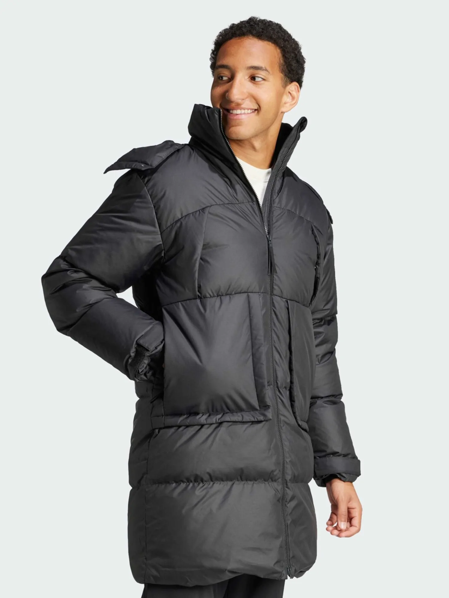 Куртка чоловіча Adidas BIG BAFFLE C чорна IV9775 купити в Києві в