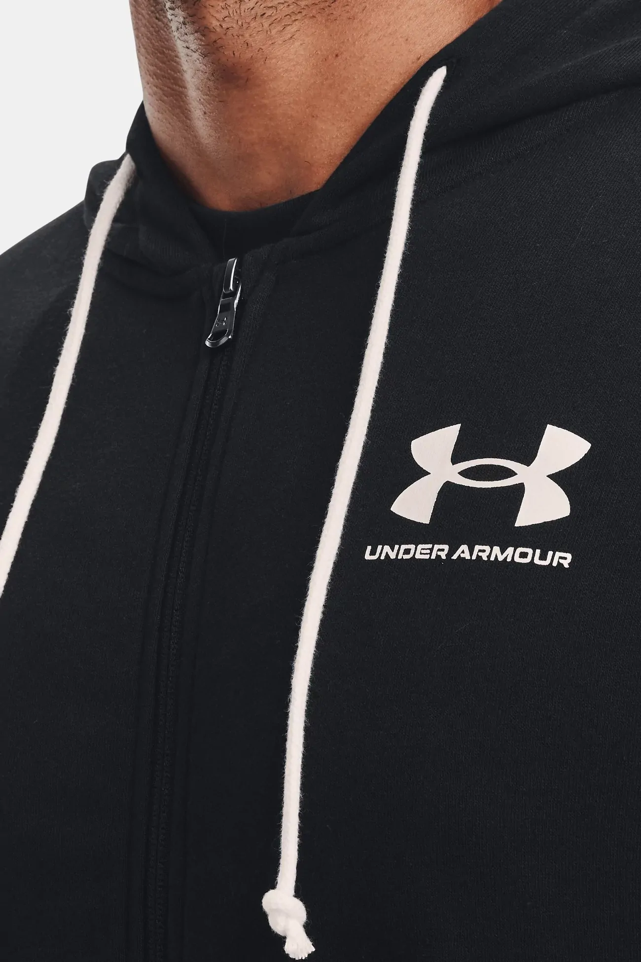 Толстовка мужская Under Armour Ua Rival Terry Lc Fz черная 1370409