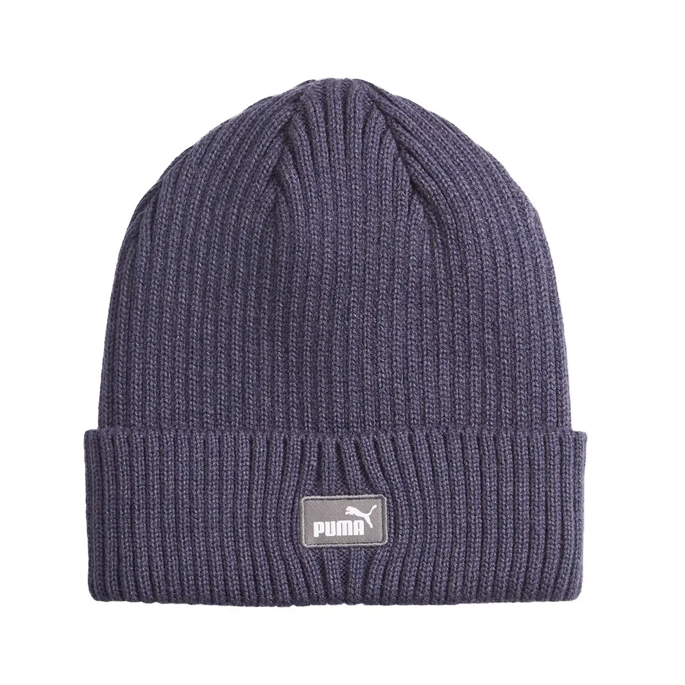 Шапка Puma Classic Cuff Beanie синяя 02482602 купить в интернет