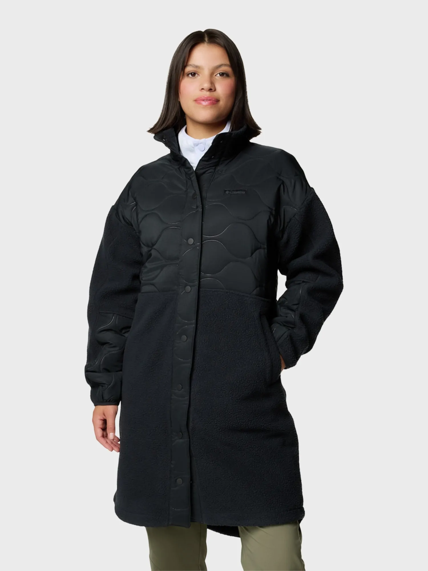 Куртка жіноча Columbia Cloud Point™ Long Fleece чорна 2095081-010