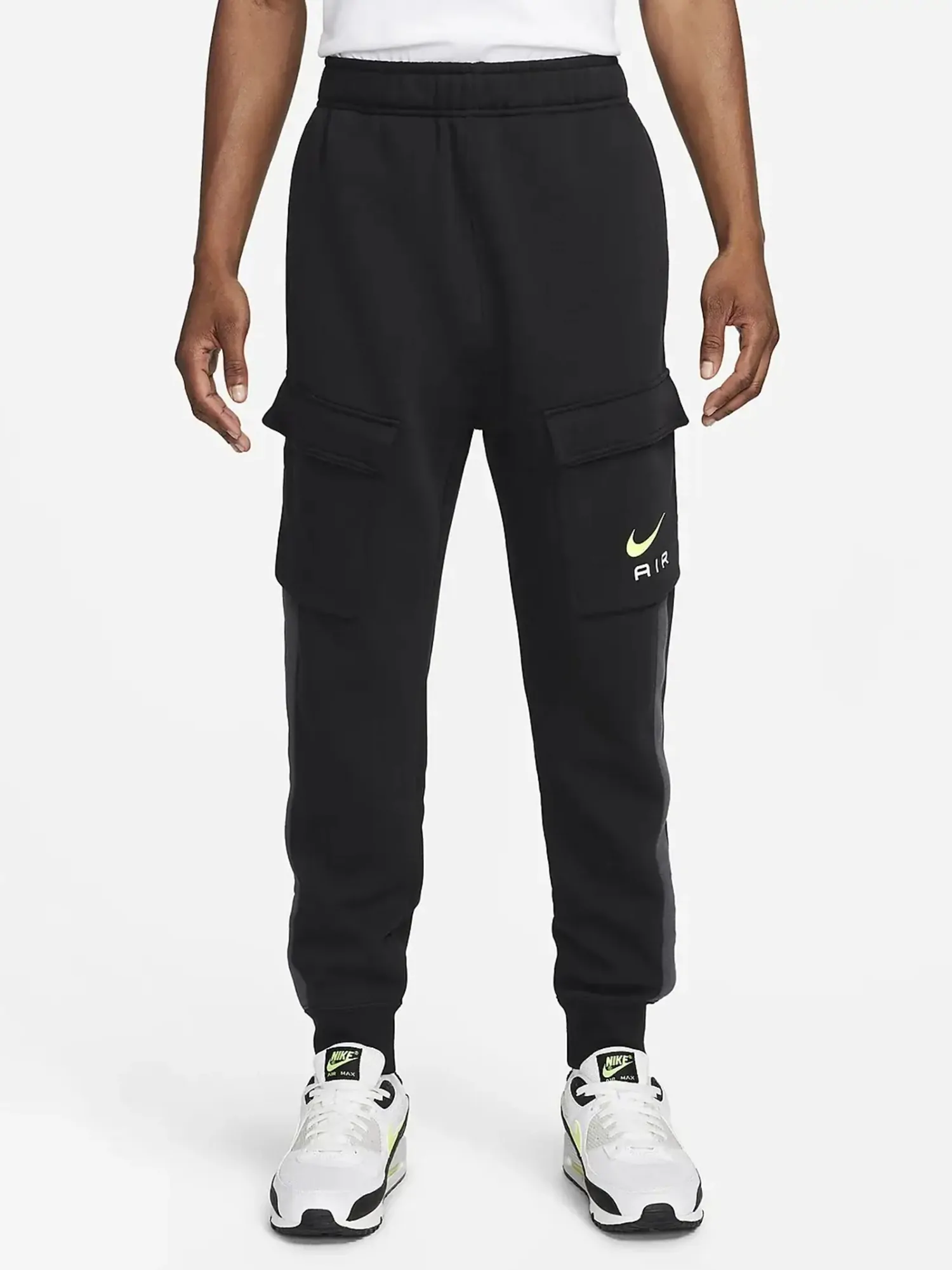 Брюки мужские Nike M NSW SW AIR CARGO PANT FLC BB черные FN7693