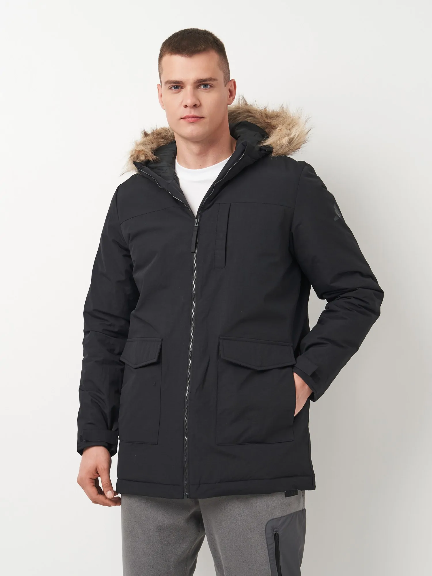Куртка чоловіча Adidas PAVERIC FUR PAR чорна IX8888 купити в Києві