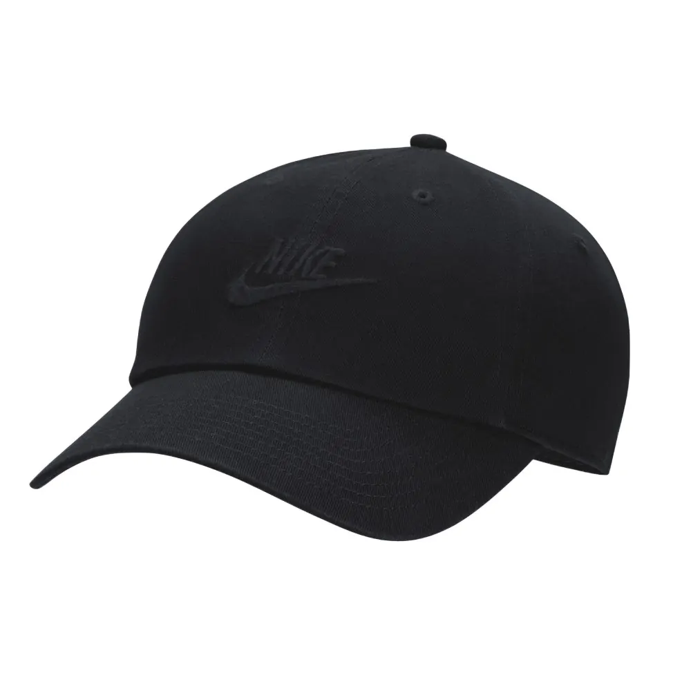 Бейсболка Nike U NK CLUB CAP U CB FUT WSH L черная FB5368-010