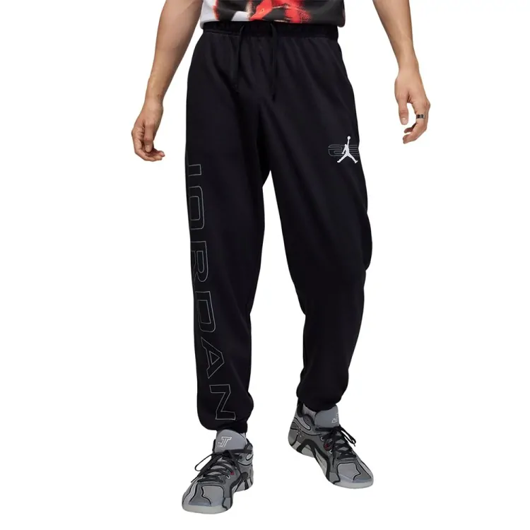Брюки мужские Nike M J SPRT CSVR GFX FLC PNT черные HQ8699-010
