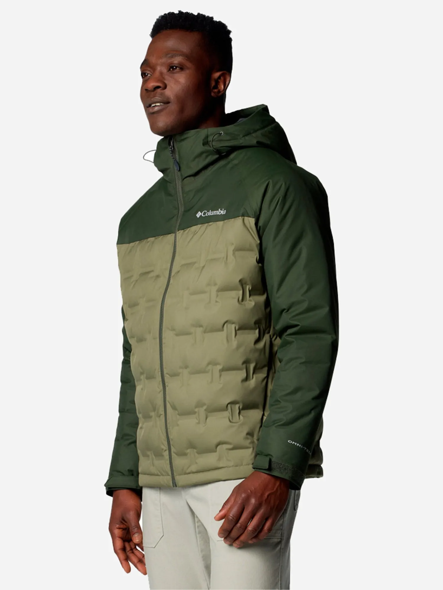 Куртка мужская Columbia Grand Trek™ III Down Hooded Jacket зеленая