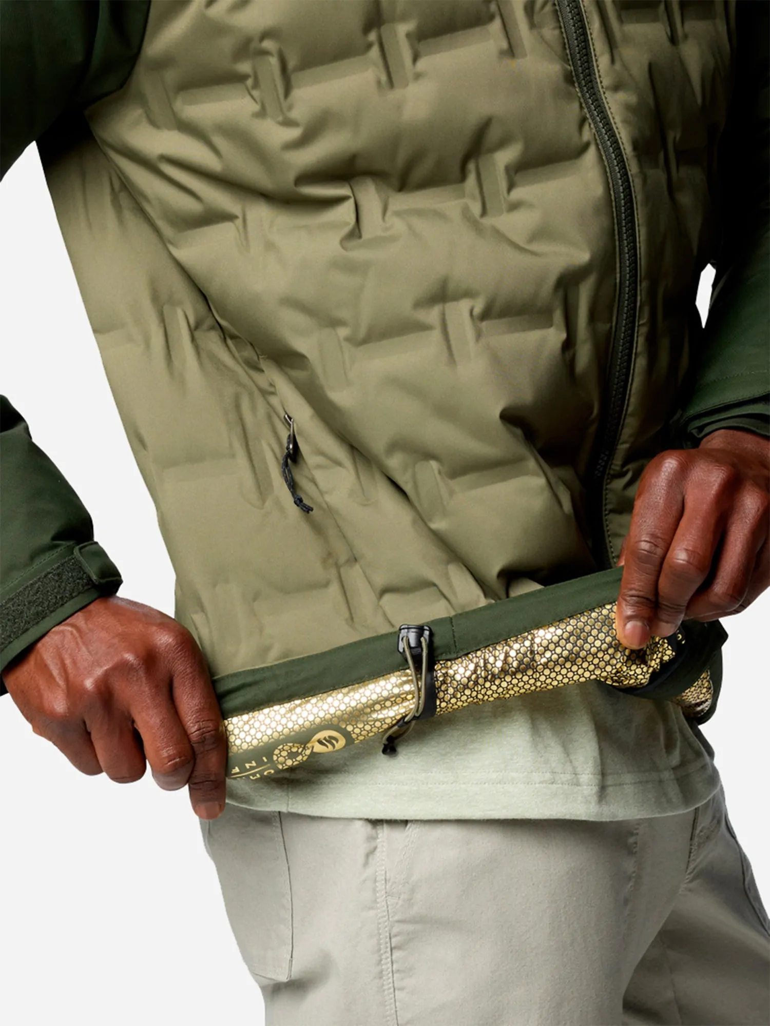 Куртка мужская Columbia Grand Trek™ III Down Hooded Jacket зеленая