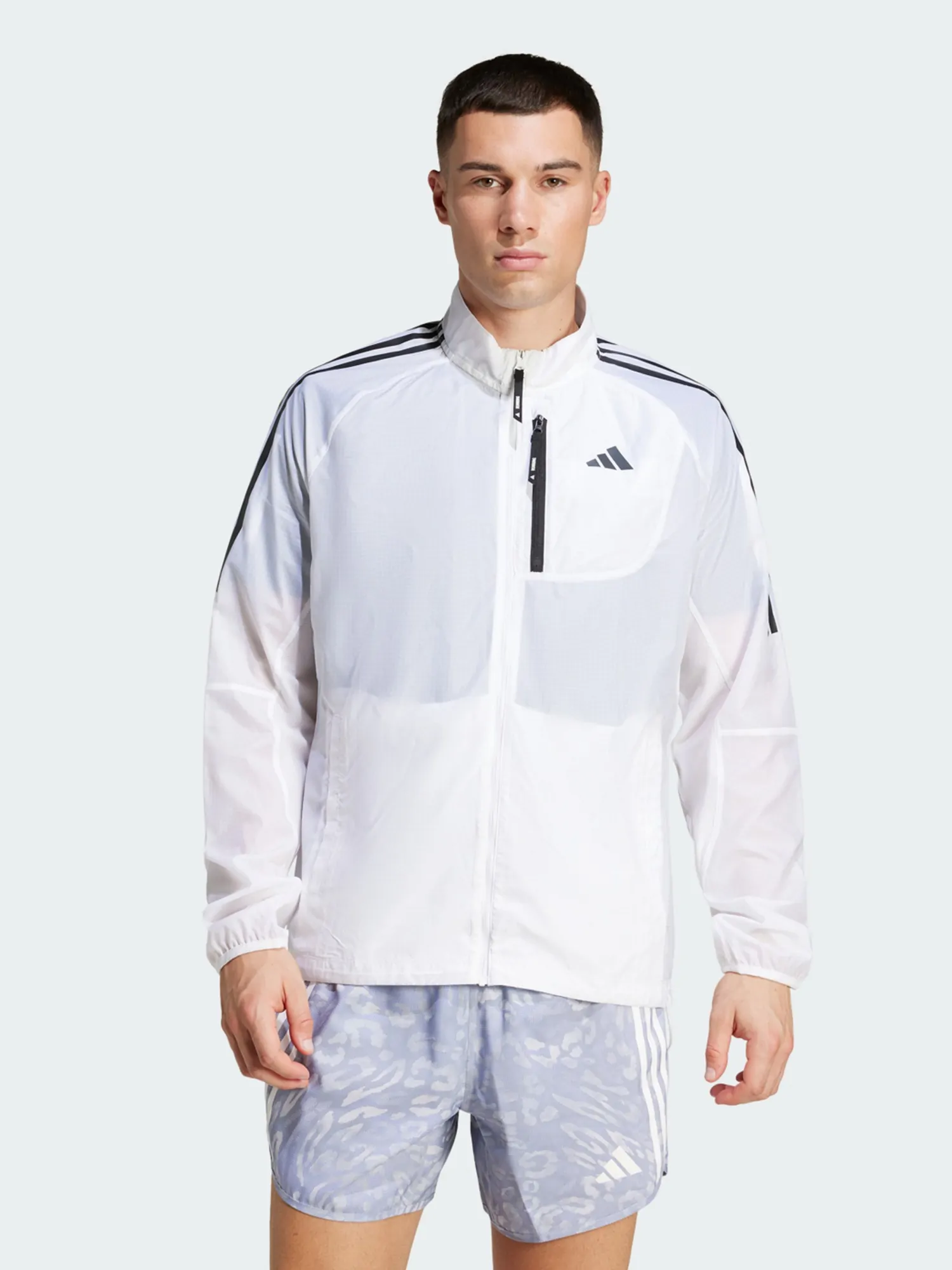 Ветровка мужская Adidas OTR 3S JACKET M белая JD7760 купить в