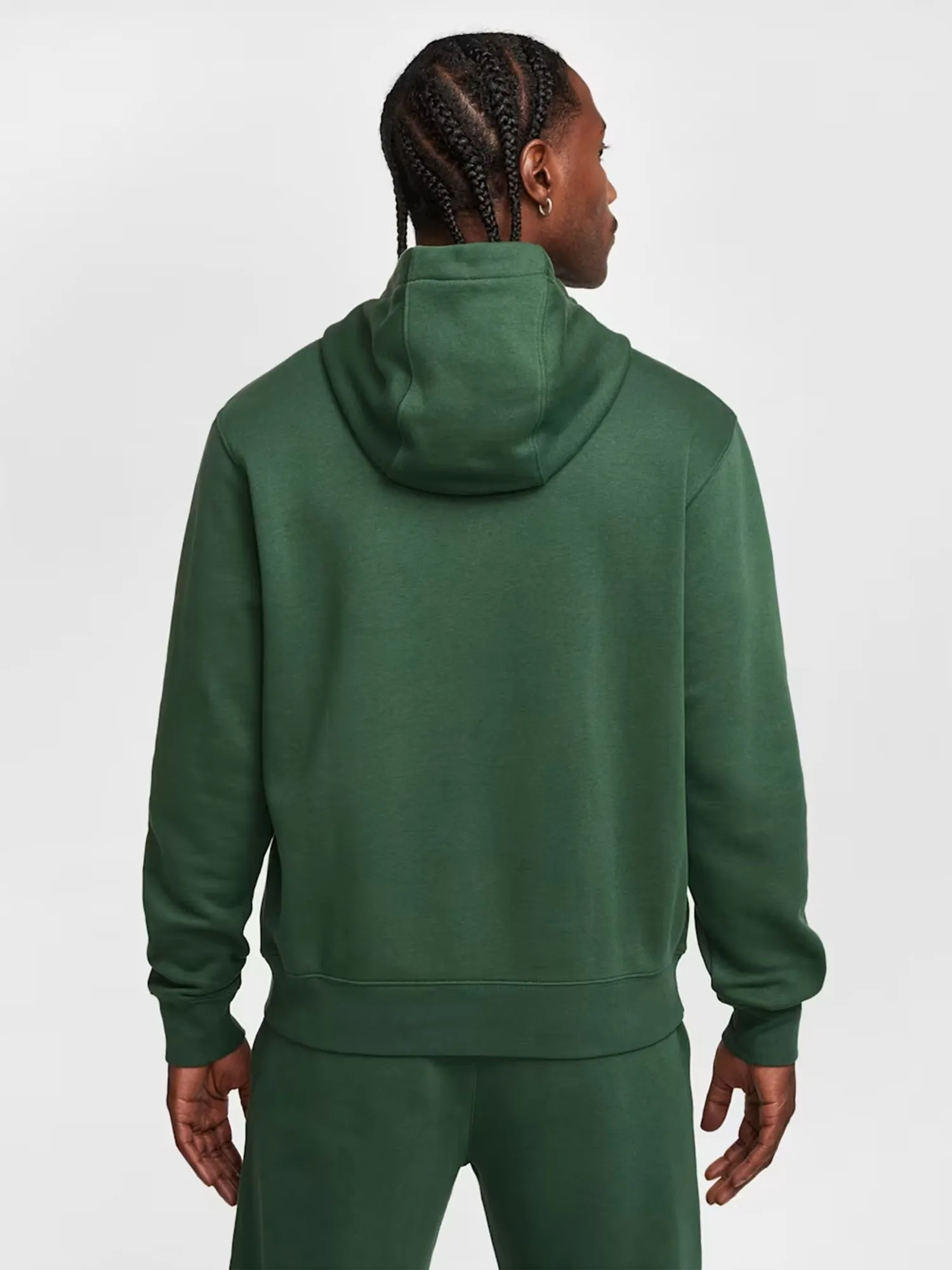 Толстовка мужская Nike M NSW CLUB HOODIE FZ BB зеленая BV2645-323