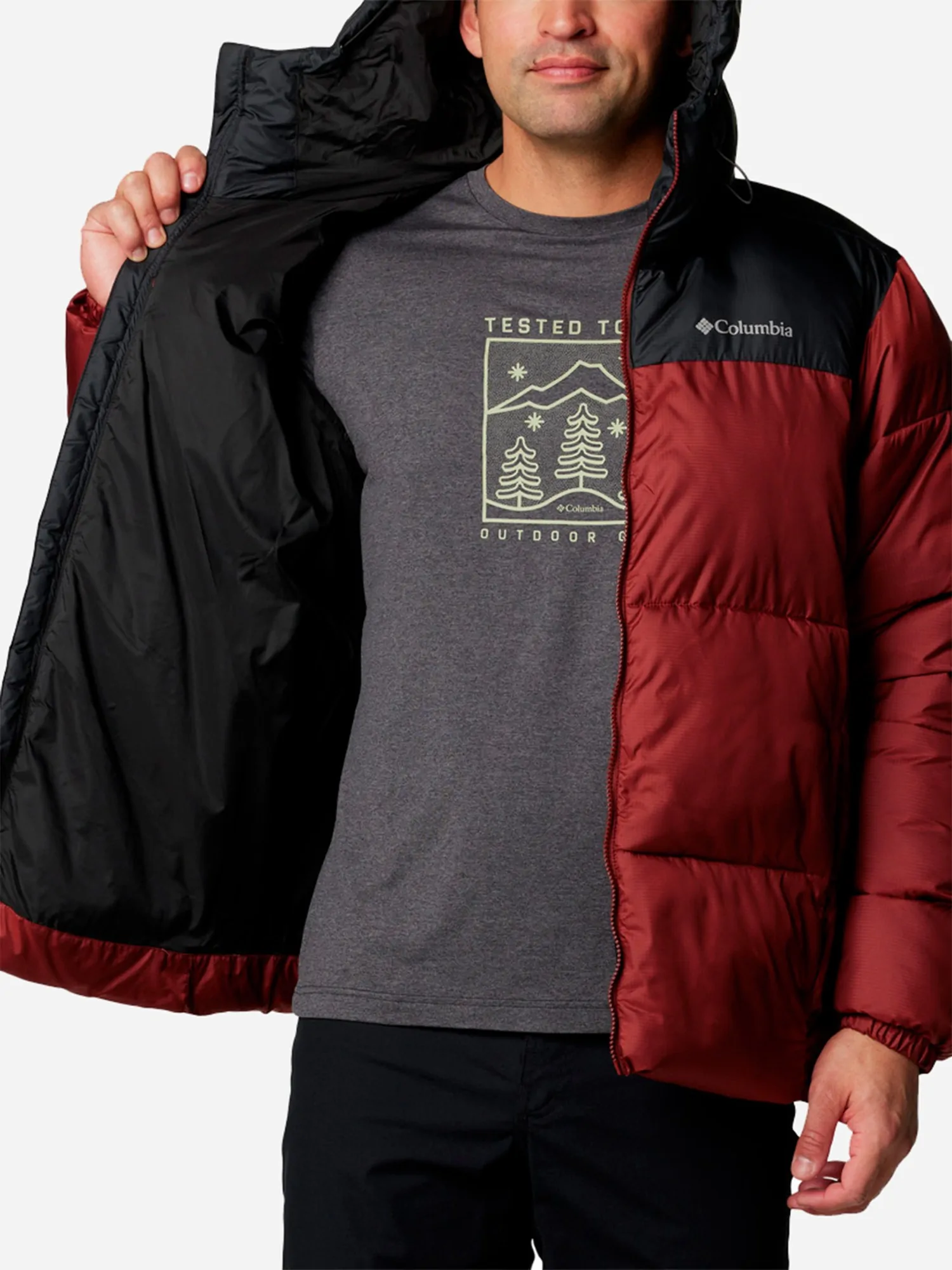 Куртка мужская Columbia Puffect™ II Hooded Jacket красная 2086851