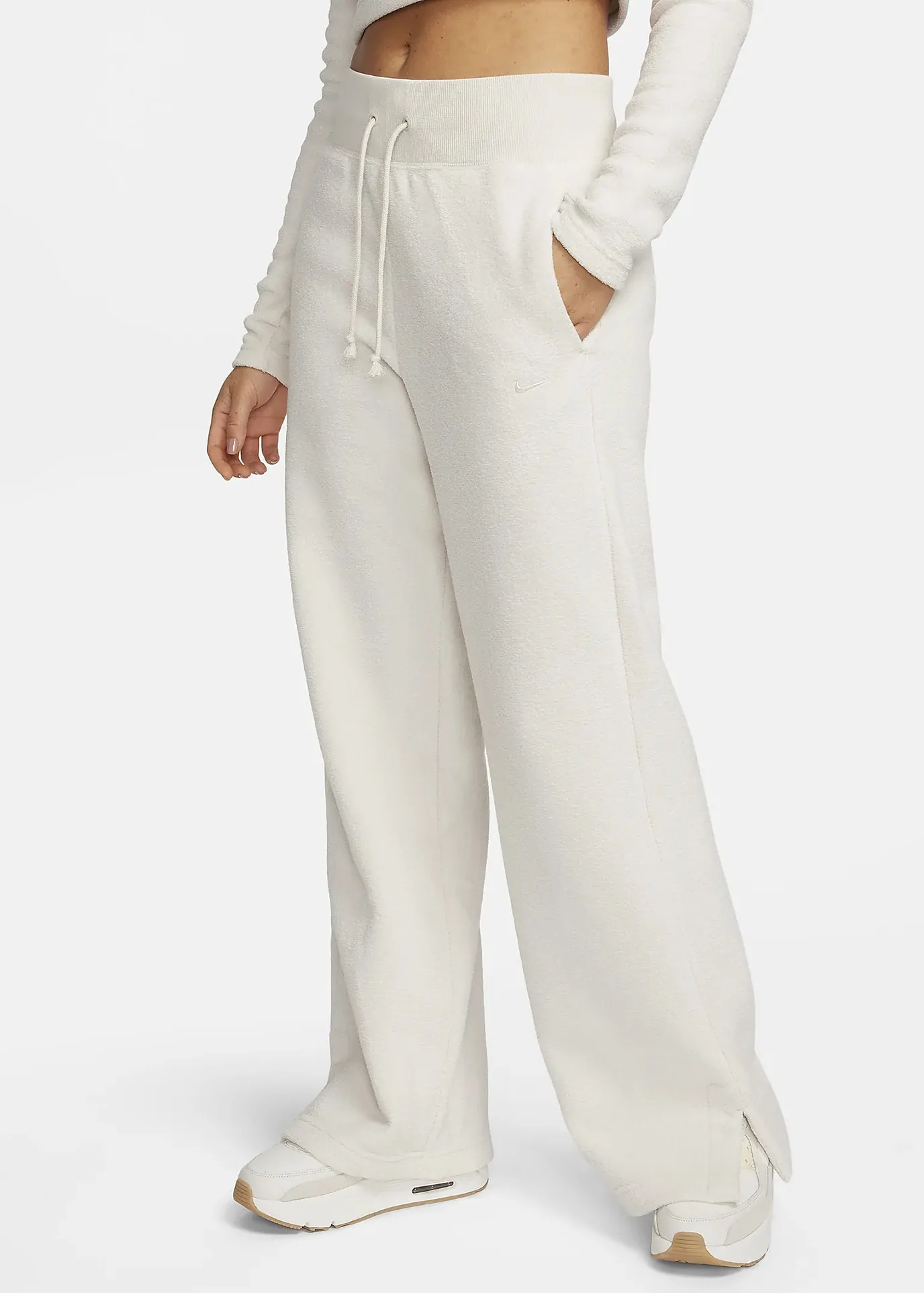 NIKE NFL オンフィールド パンツ 白 36 Брюки женские Nike W NSW PHNX PLSH HR PANT WIDE бежевые FN3622-104