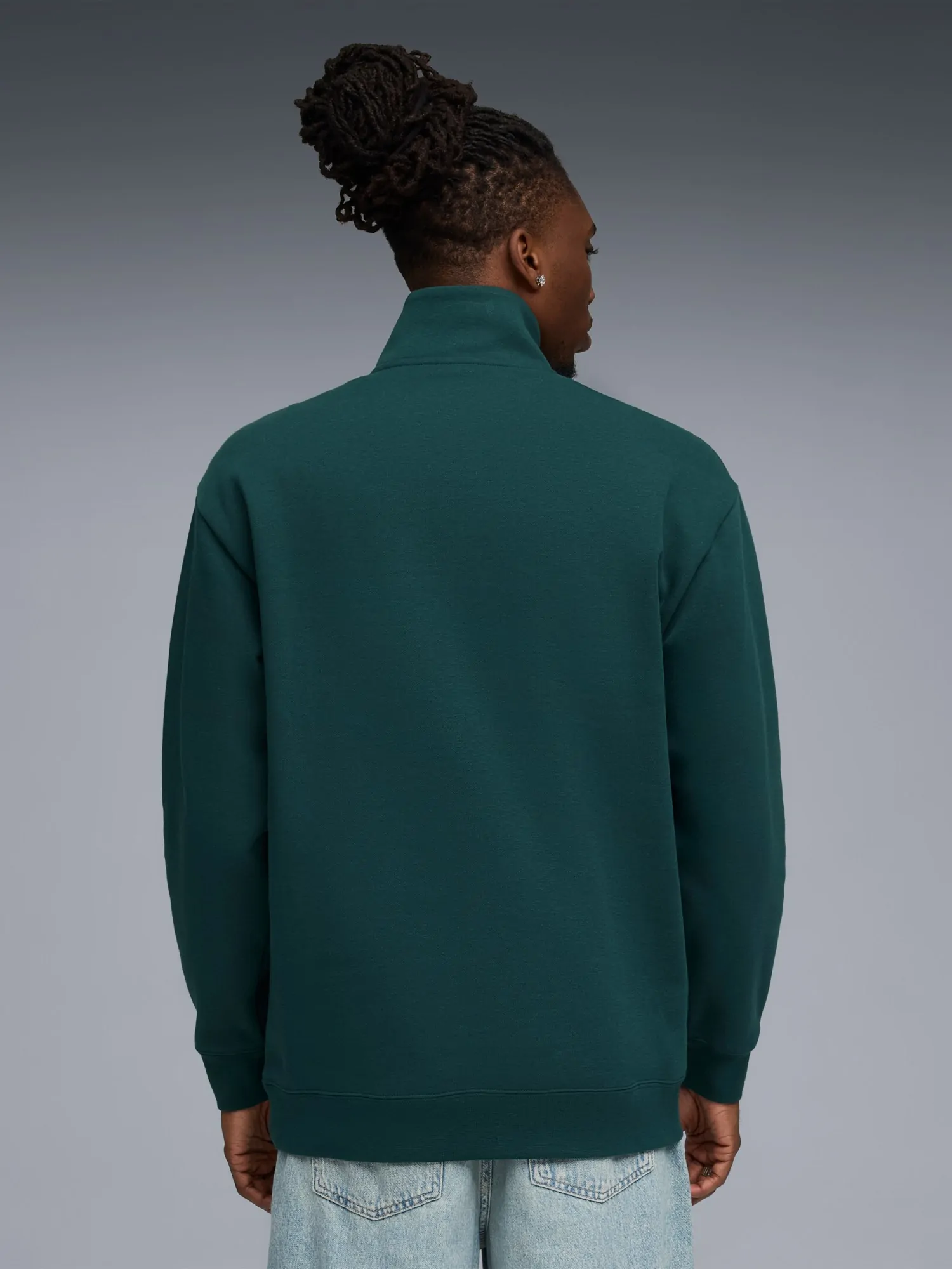 Толстовка мужская Puma CLASS Half Zip Sweater зеленая 68825275
