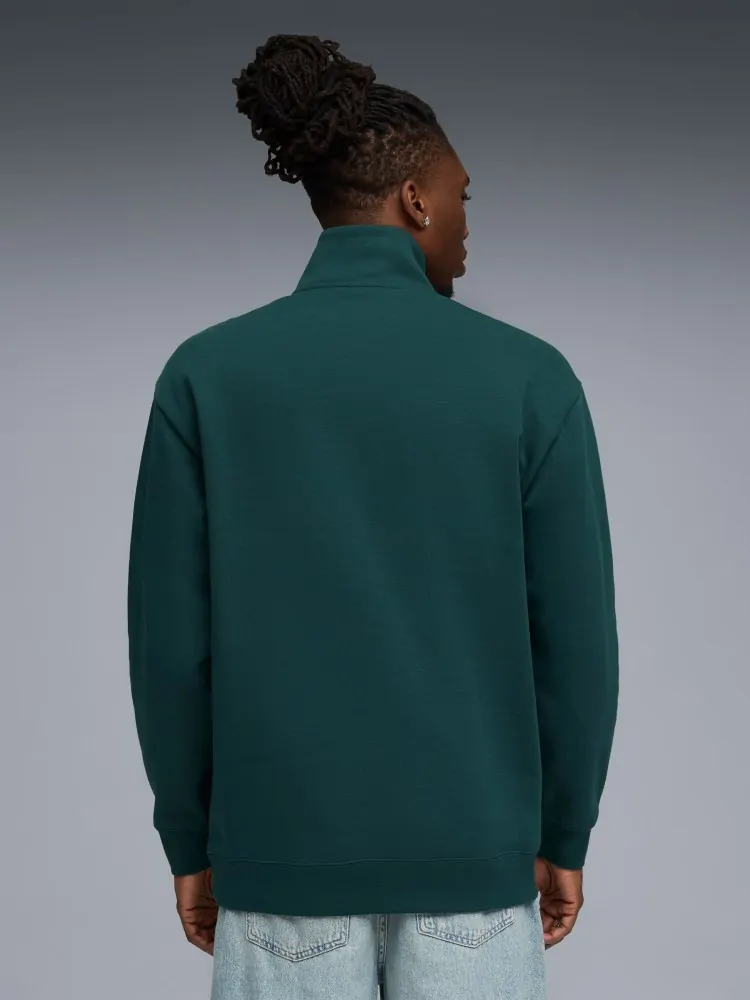 Толстовка мужская Puma CLASS Half Zip Sweater зеленая 68825275