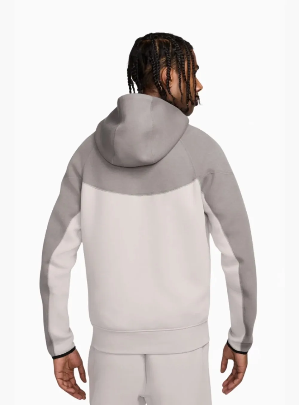 Толстовка чоловіча Nike M NK TCH FLC FZ WR HOODIE сіра FB7921-014 Толстовка чоловіча Nike M NK TCH FLC FZ WR HOODIE сіра FB7921-014