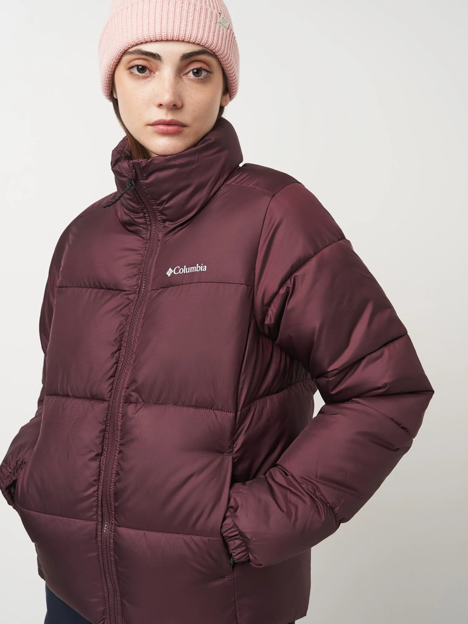 Куртка жіноча Columbia Puffect™ II Full Zip Jacket бордова 2090291