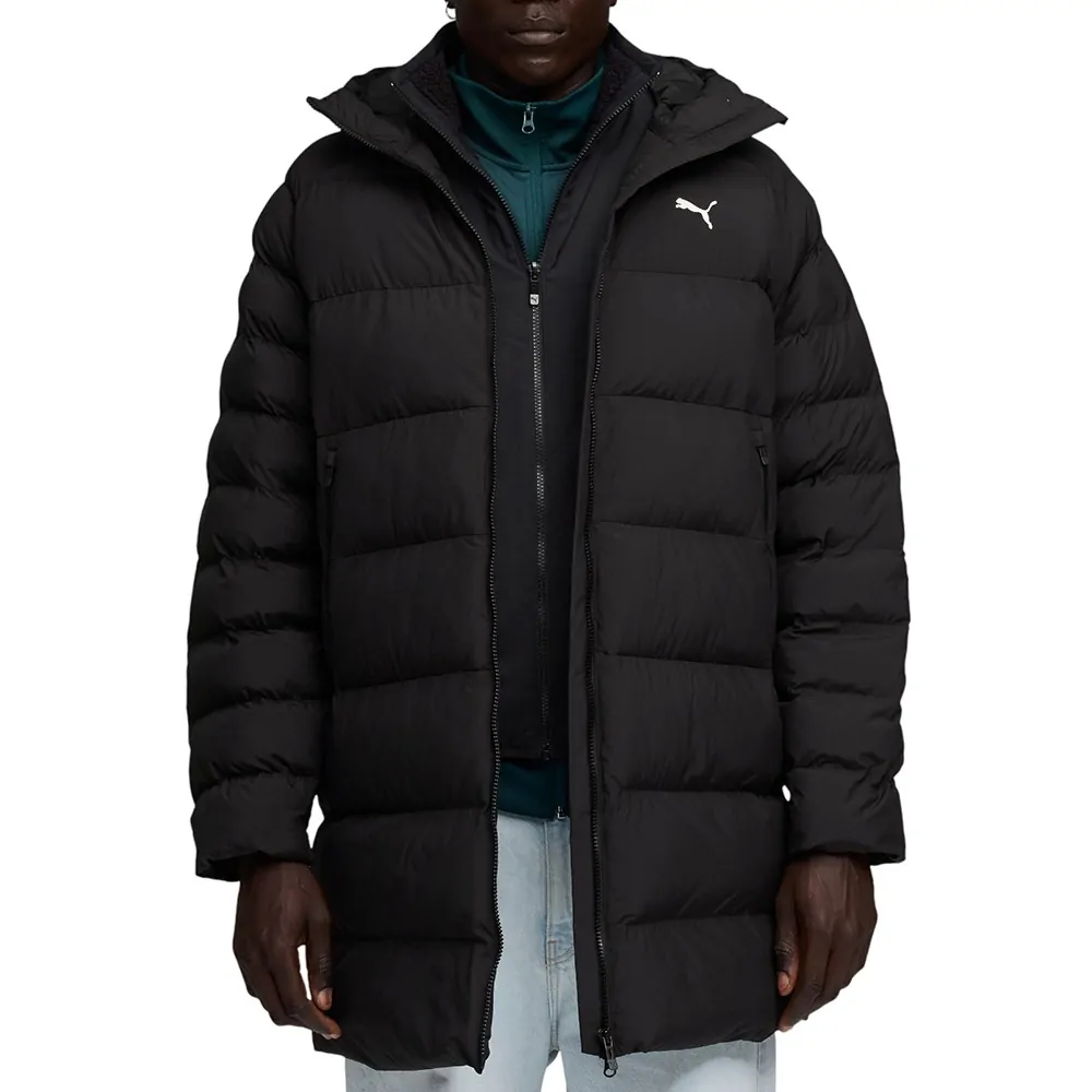 Куртка мужская Puma Mono Hooded Parka черная 68836601 купить в