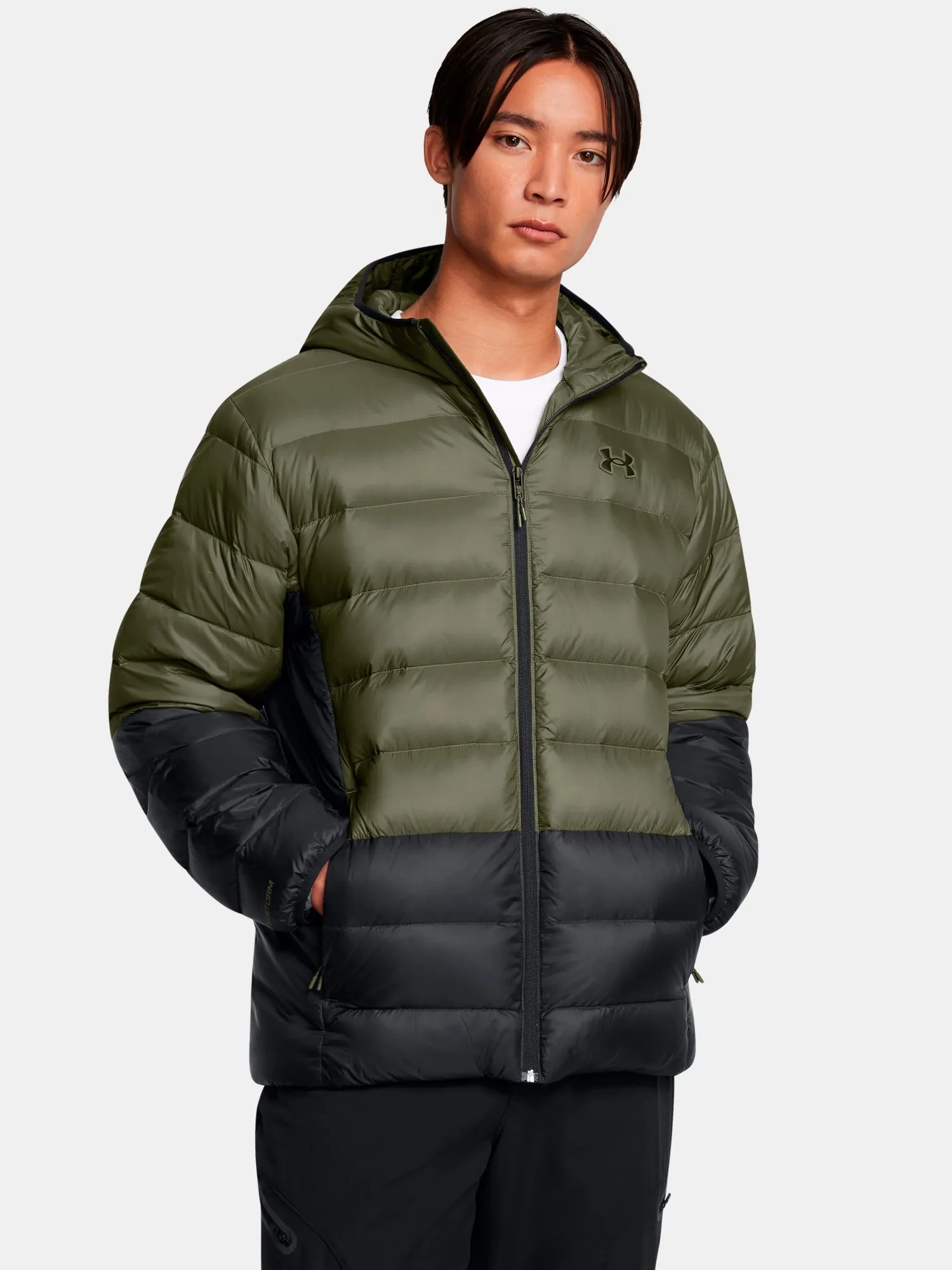 Куртка чоловіча Under Armour LEGEND DOWN HOODED JACKET оливкова