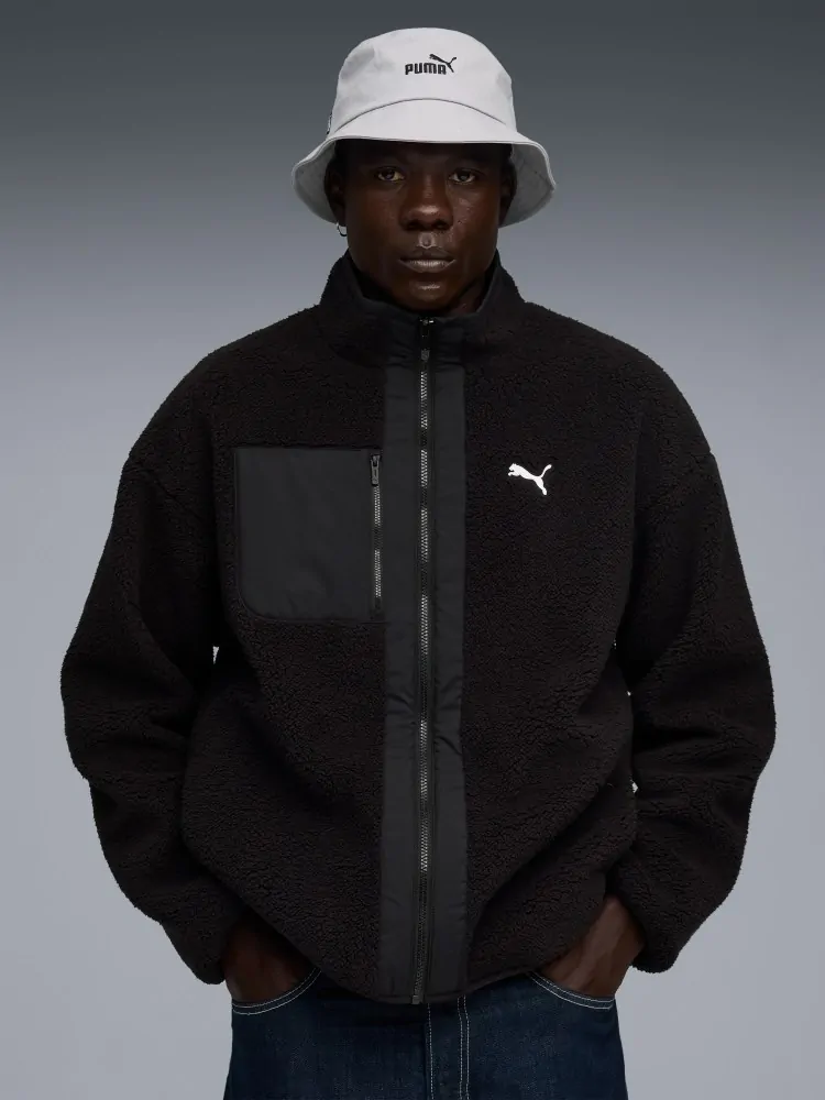 Куртка мужская Puma Reversible Sherpa Jacket черная 68837101